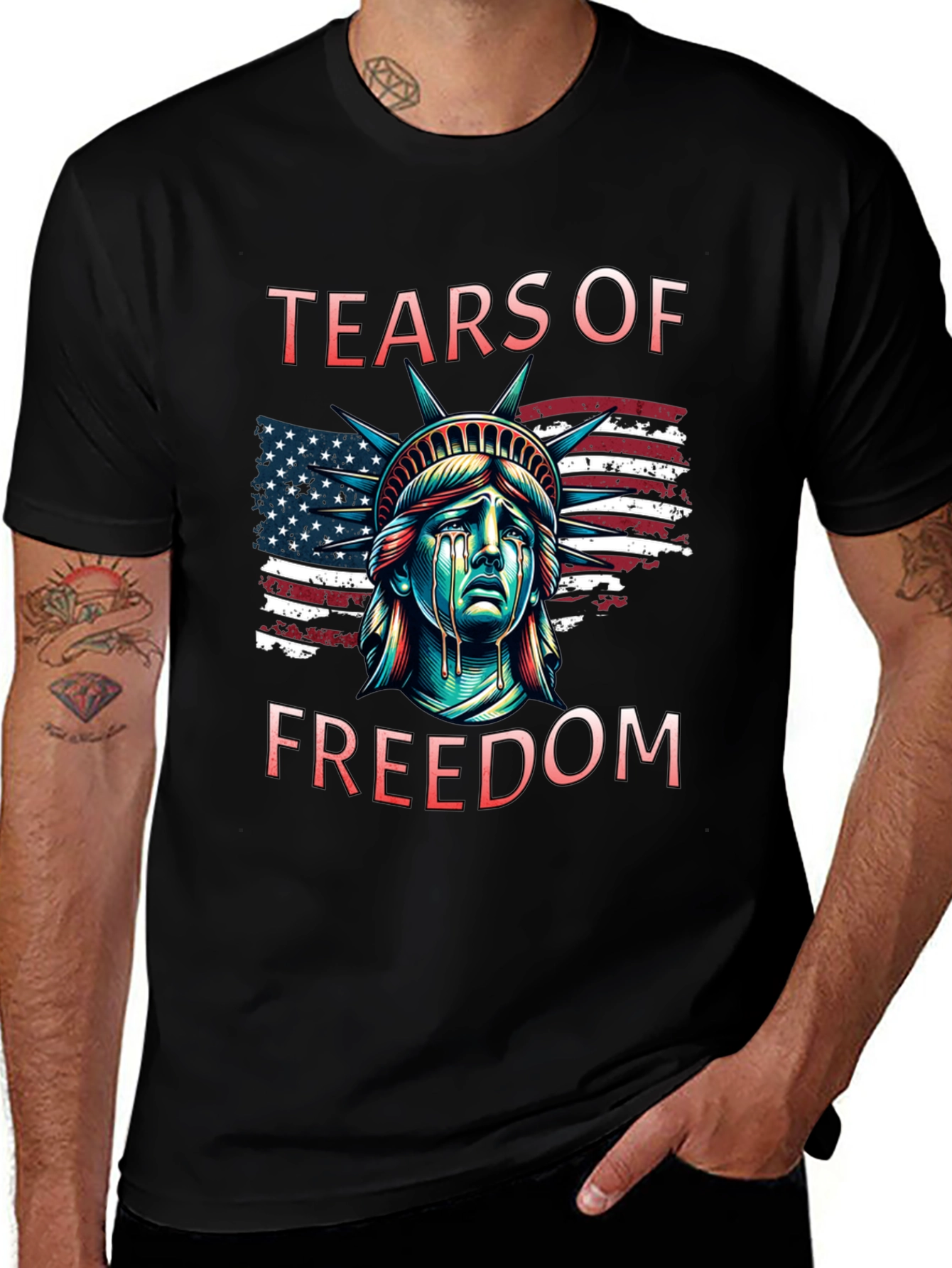 Variant 13 of Tears of Freedom Graphic T-Shirt