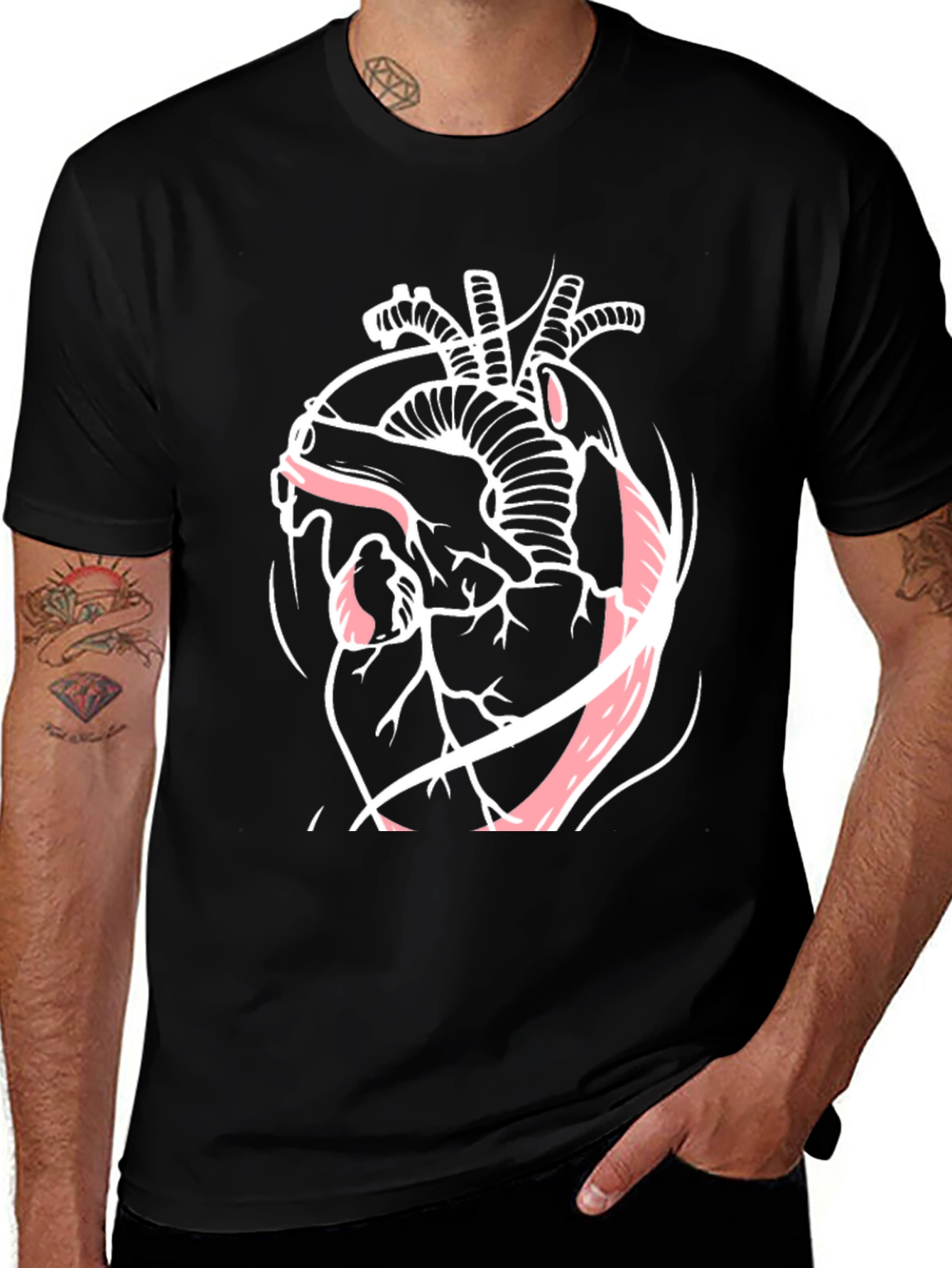 Variant 17 of Anatomical Heart Graphic T-Shirt