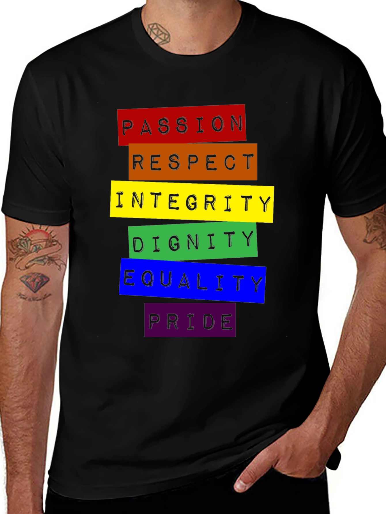 LGBTQ+ Pride Rainbow Values T-Shirt