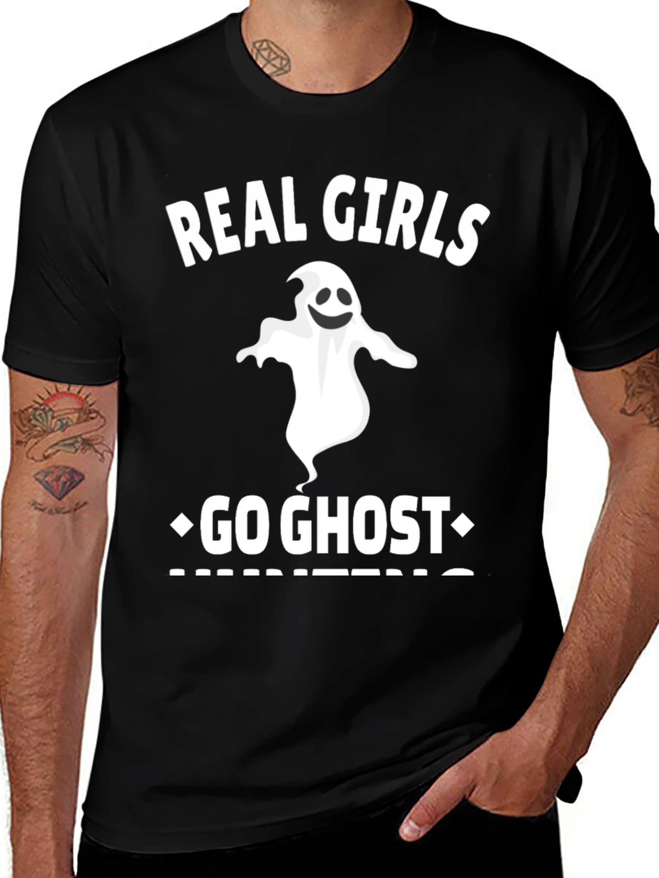 Variant 6 of Real Girls Go Ghost Hunting T-Shirt