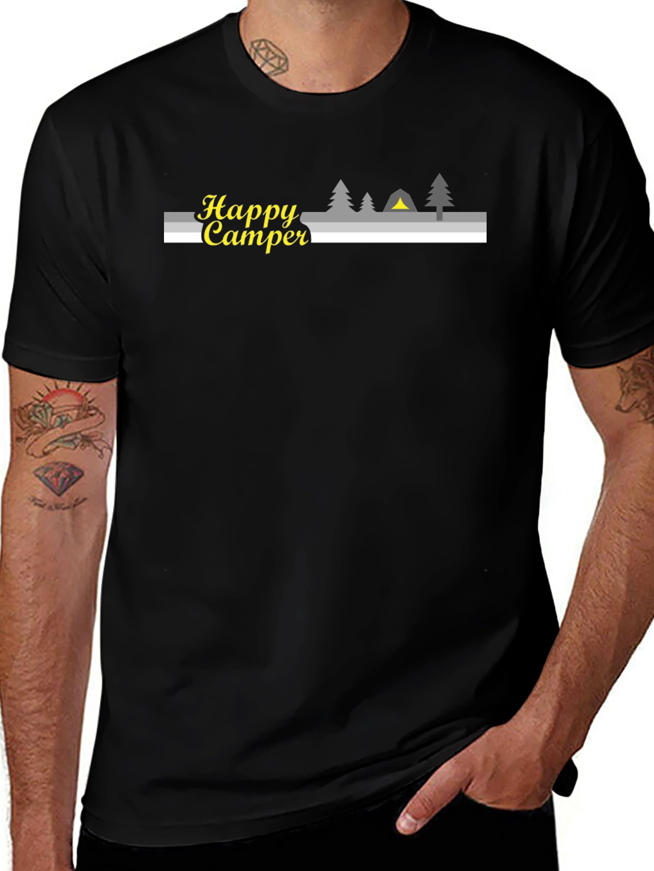 Variant 24 of Happy Camper Graphic Tee - Camping T-Shirt