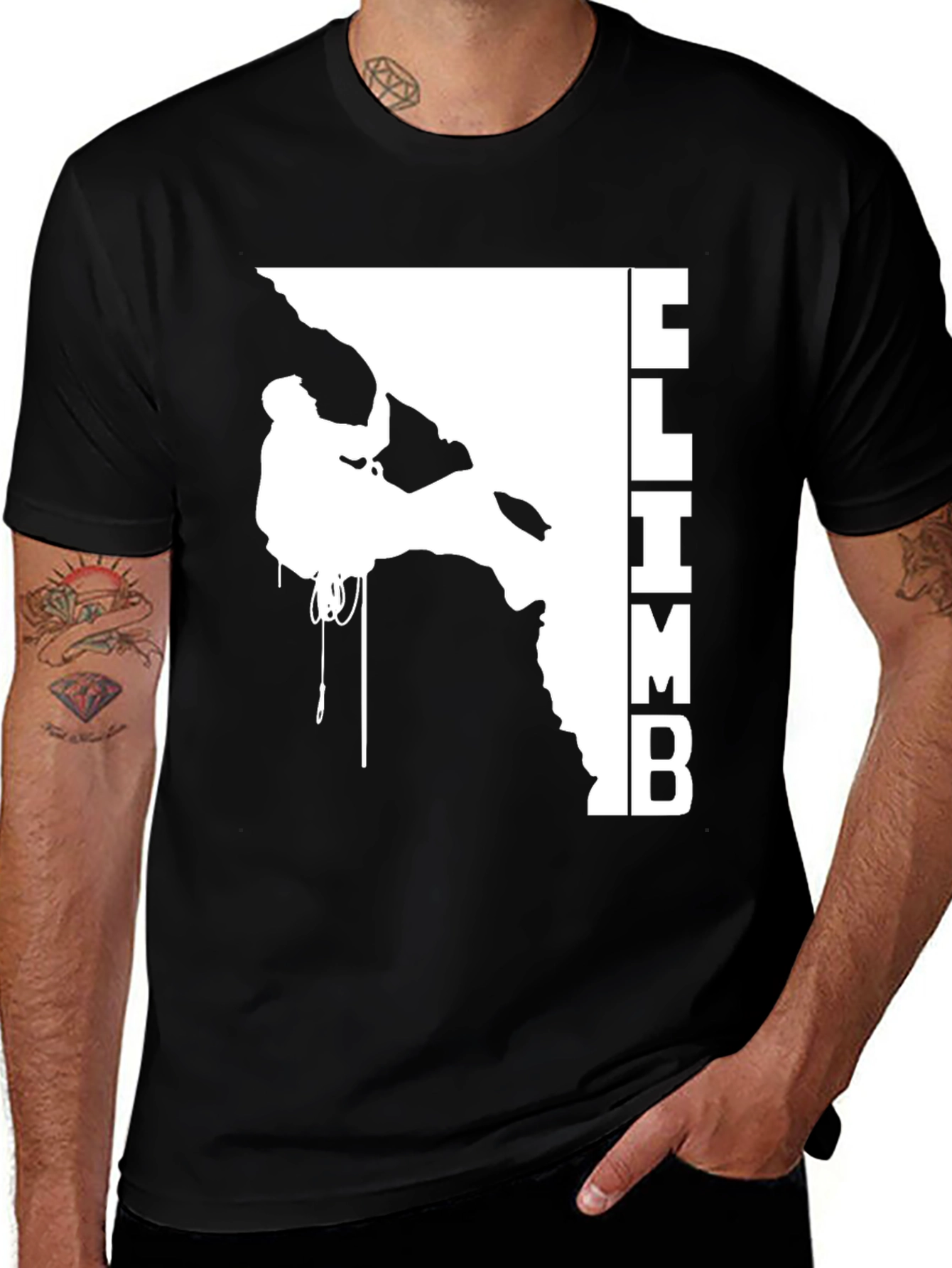 Variant 23 of Climb Graphic Tee - Rock Climbing T-Shirt