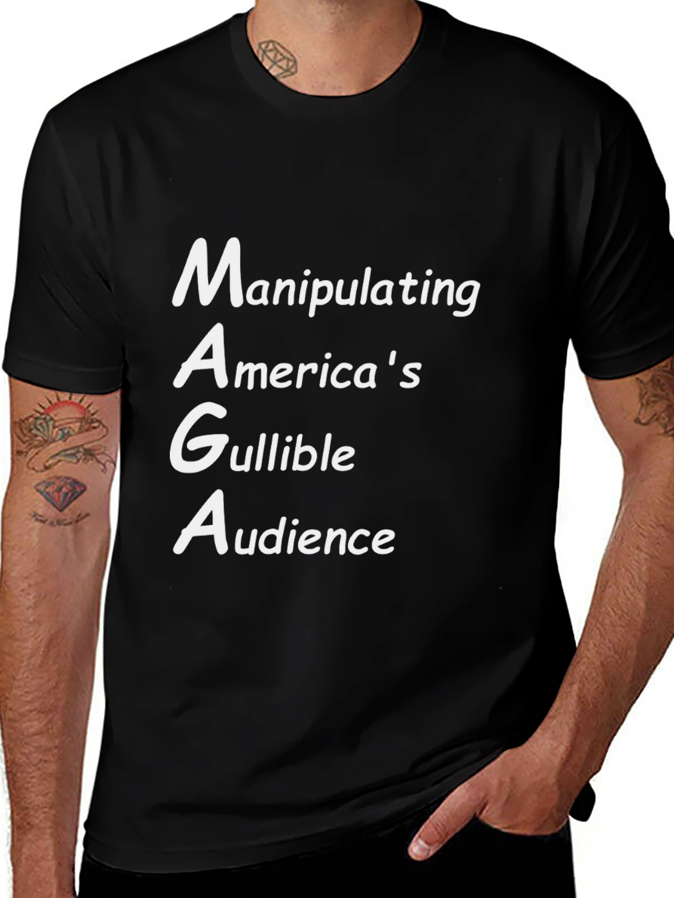 Variant 7 of MAGA Sarcastic Graphic T-Shirt Anti-Trump