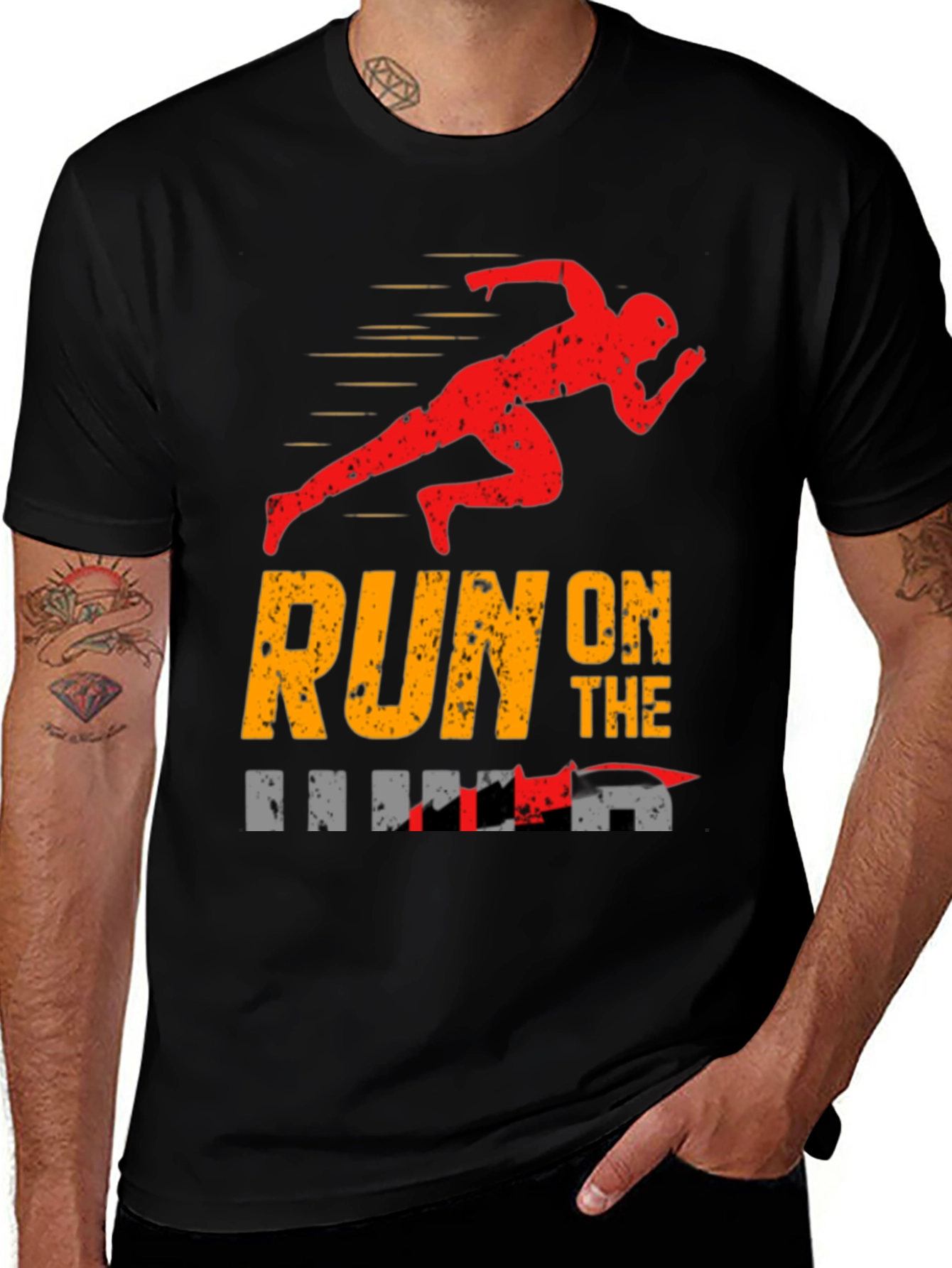 Variant 7 of Run On The Road Graphic Tee