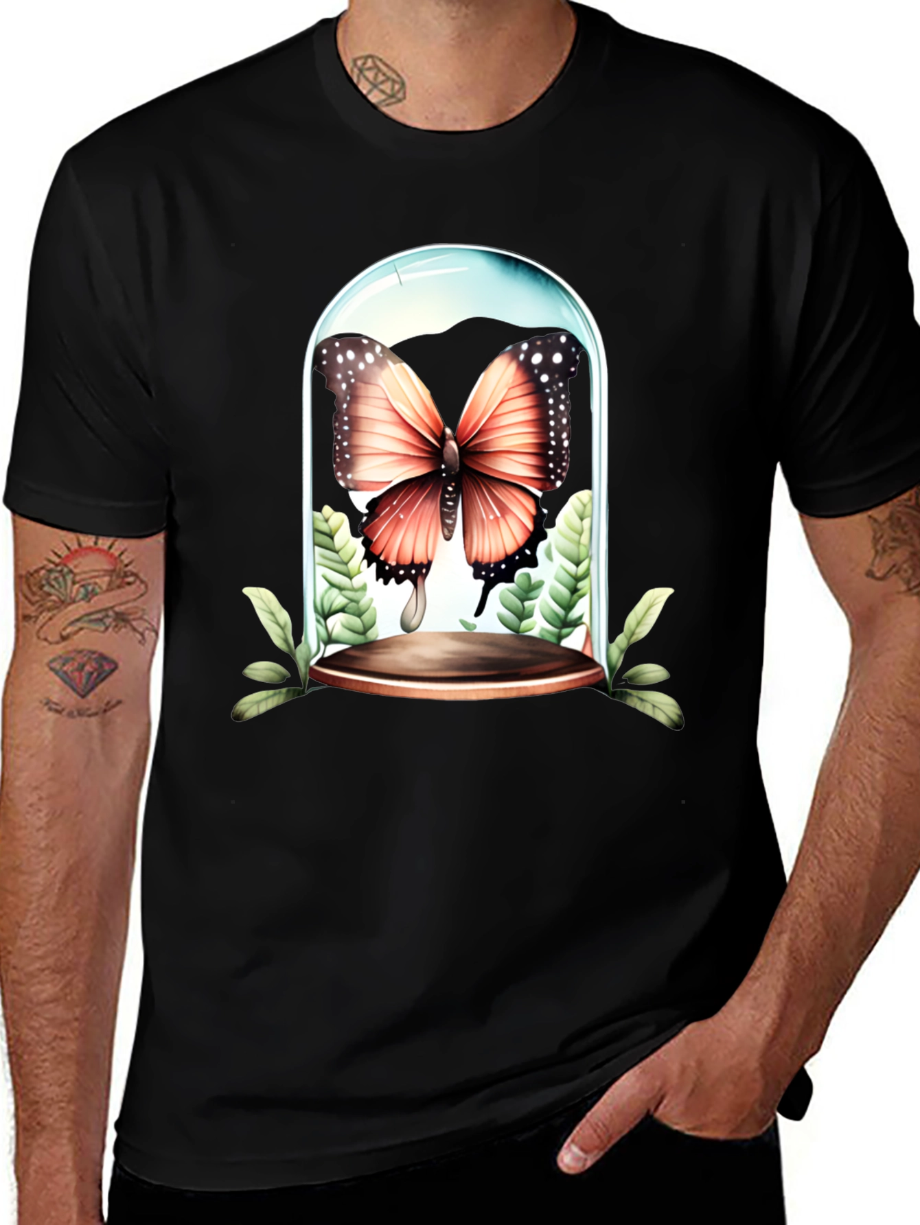 Variant 28 of Butterfly Terrarium Graphic T-Shirt