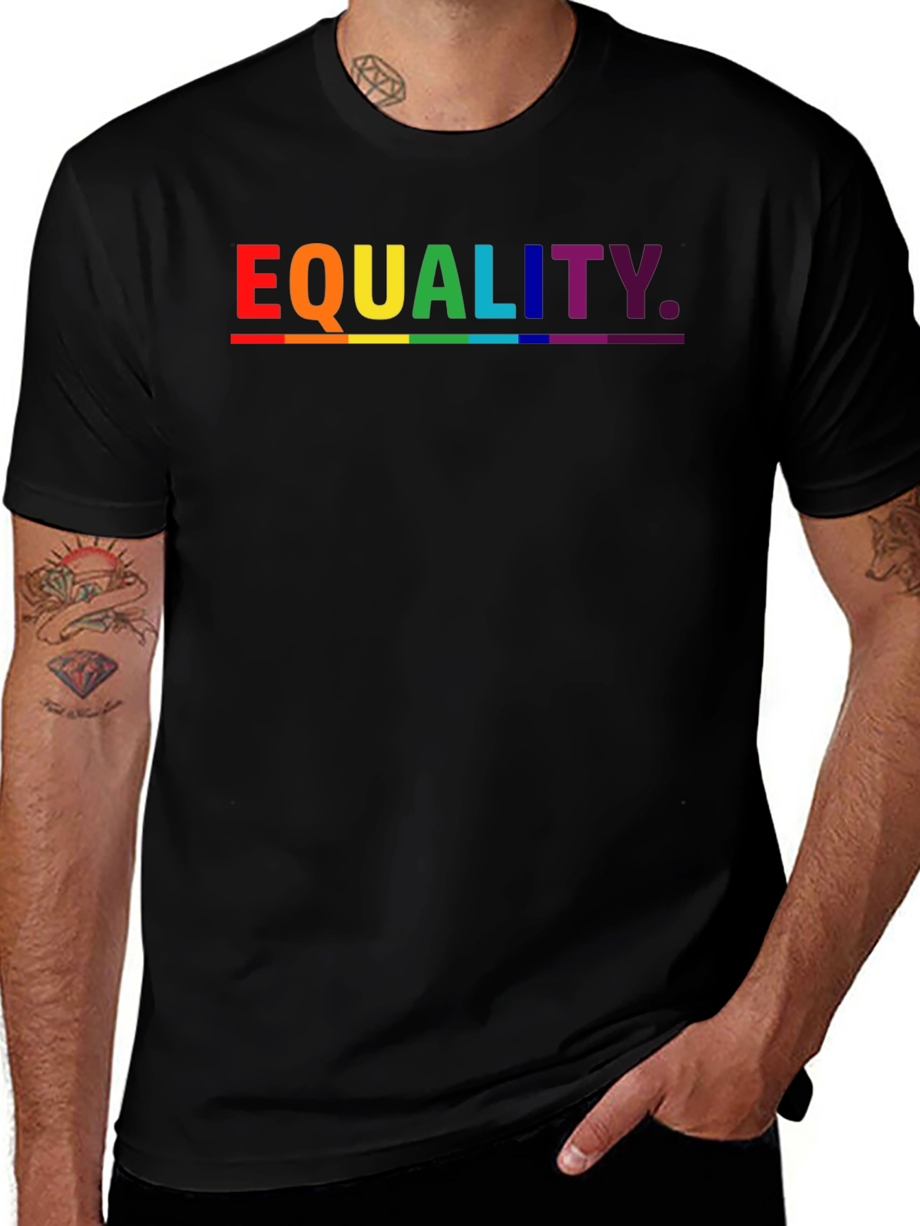 Variant 9 of Equality Pride T-Shirt - Rainbow Graphic Tee