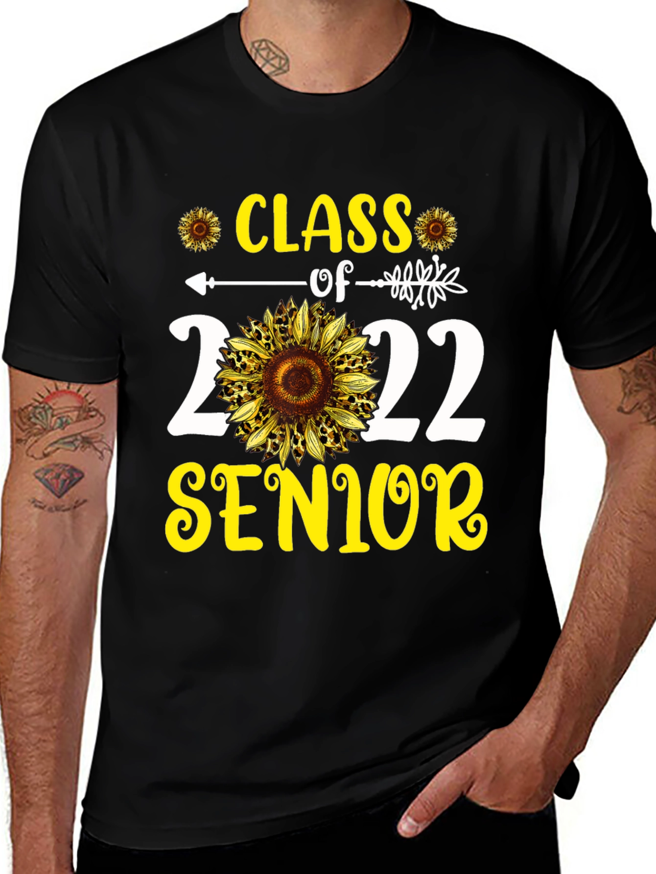 Variant 23 of Class of 2022 Senior Sunflower T-Shirt