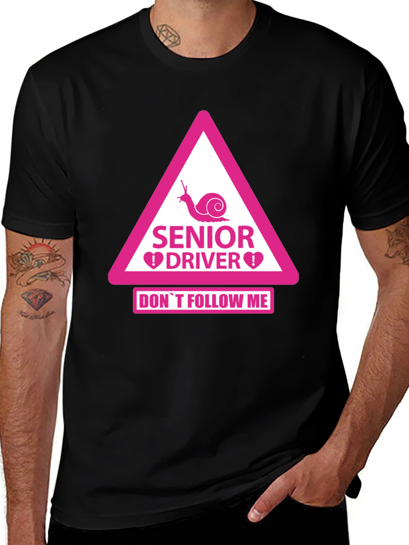 Variant 25 of Senior Driver Funny Warning T-Shirt