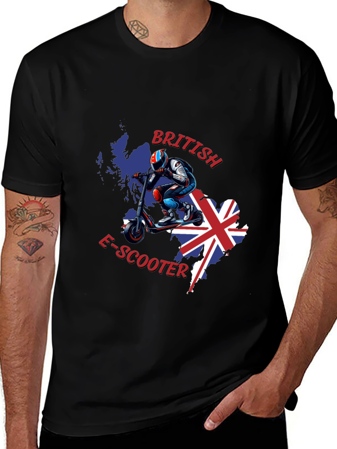 Variant 15 of British E-Scooter Graphic Tee