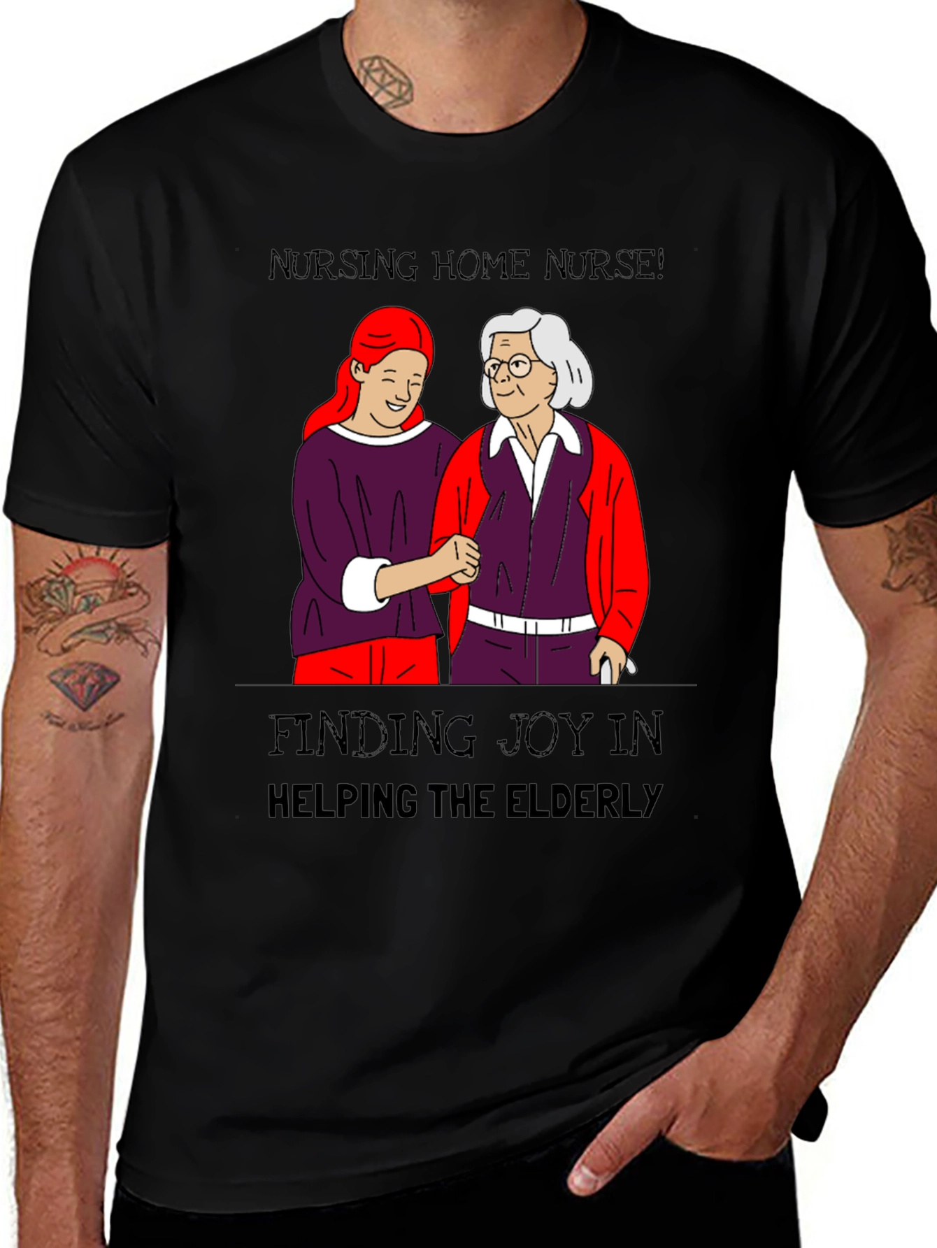 Nursing Home Nurse T-Shirt - Elderly Caregiver Tee