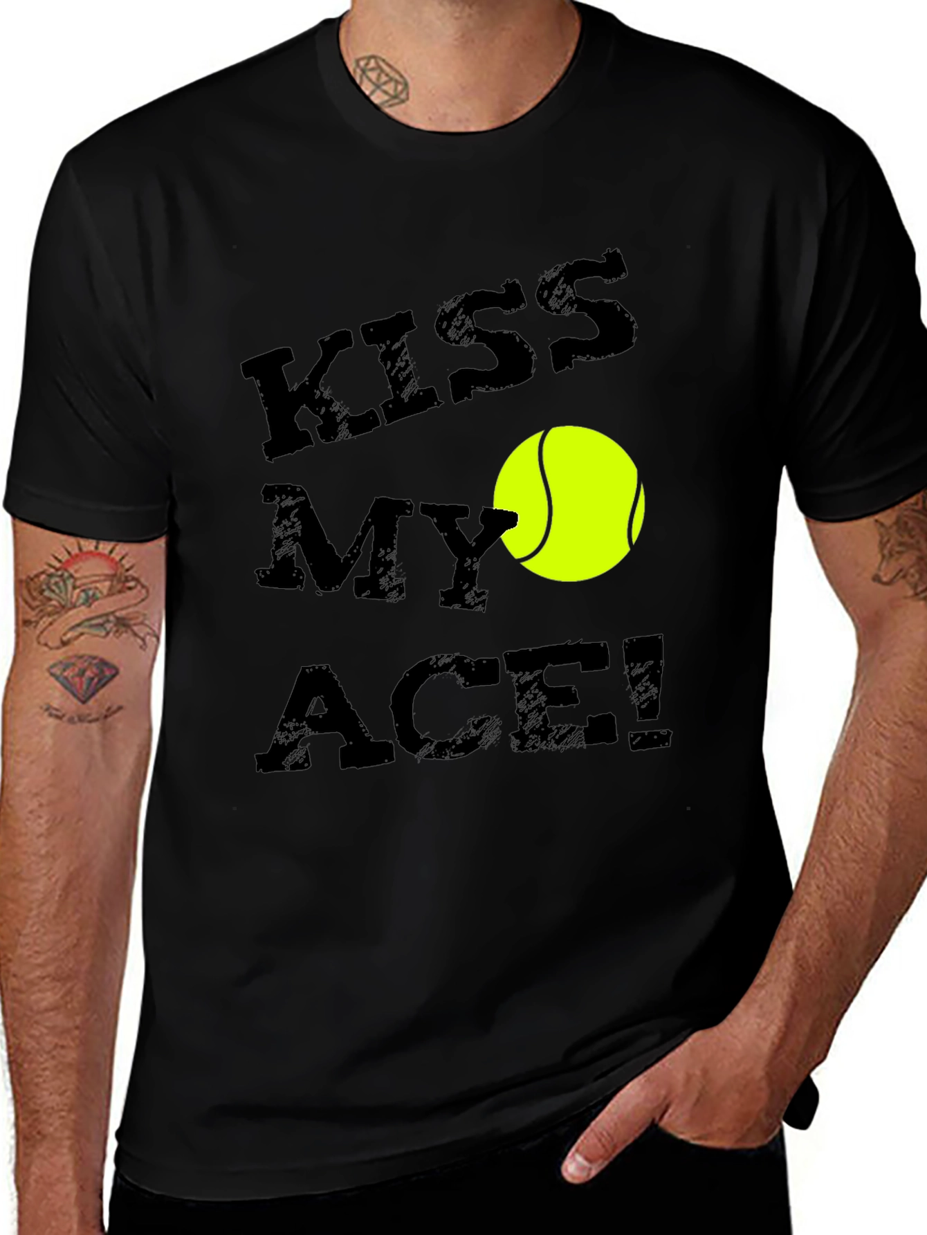 Variant 16 of Kiss My Ace Tennis Graphic T-Shirt