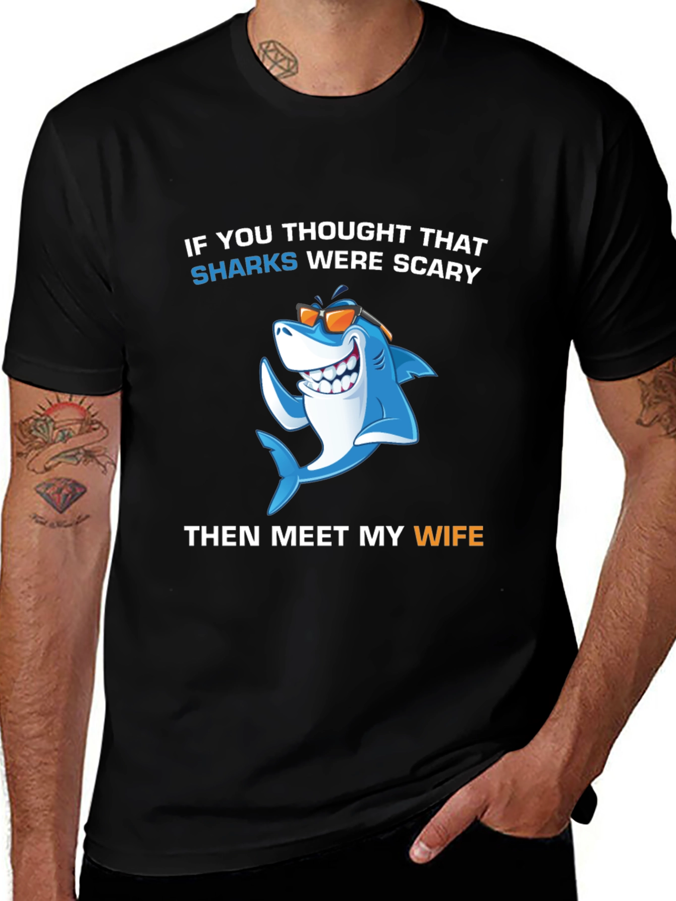 Variant 8 of Funny Shark Wife T-Shirt