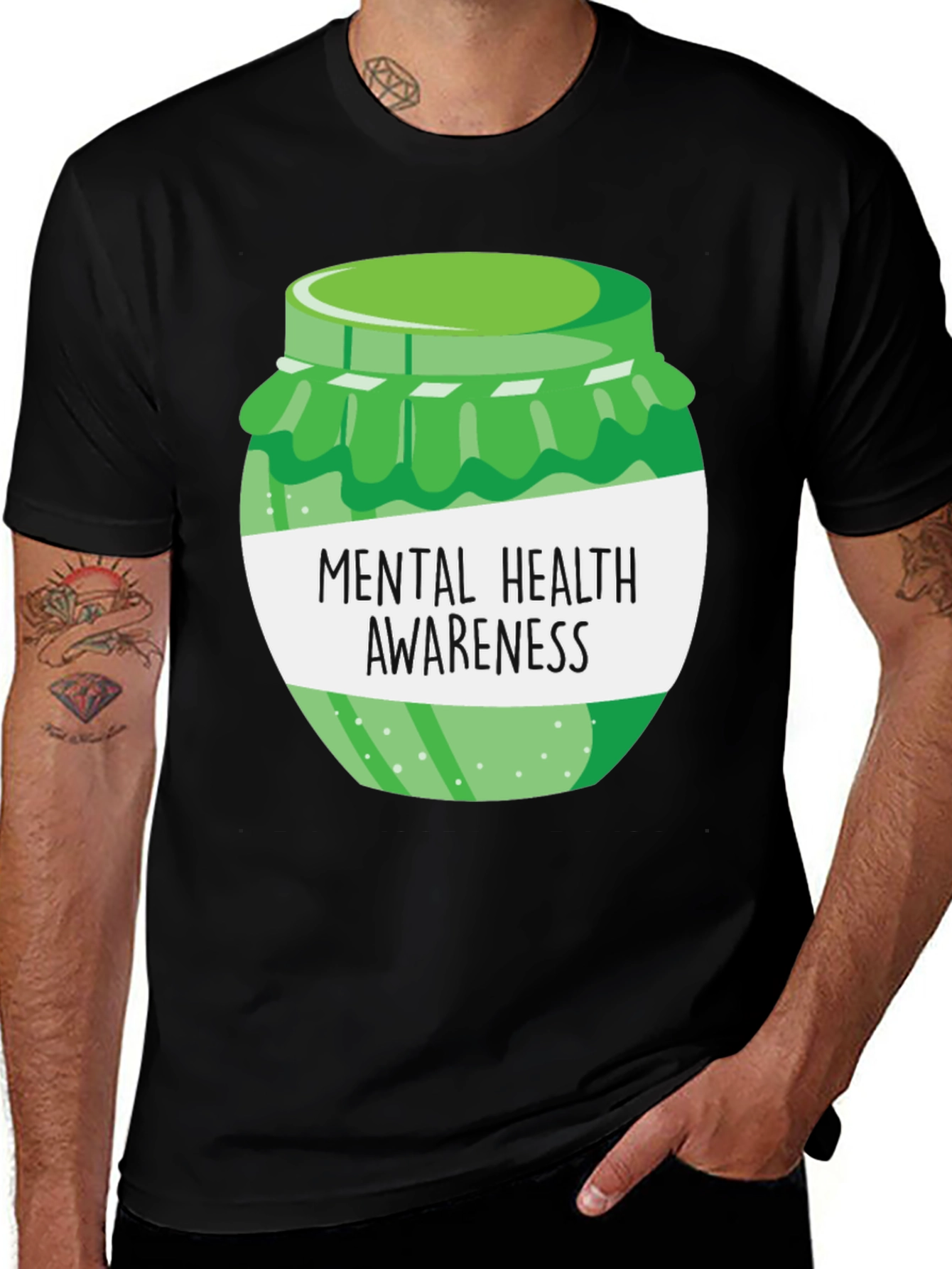 Mental Health Awareness Jar Graphic Tee