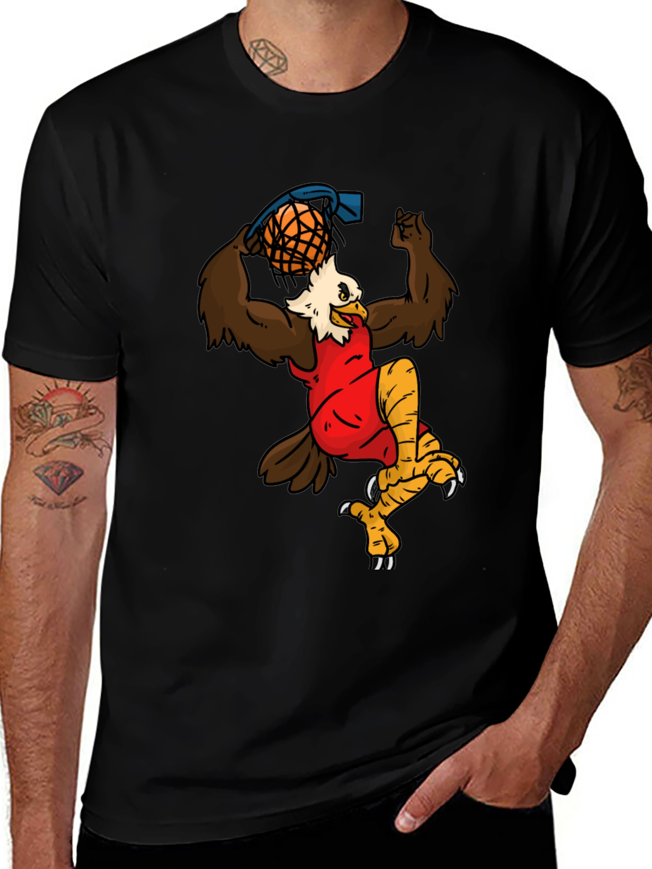Variant 13 of Eagle Slam Dunk Graphic T-Shirt - Sporty Bird Tee