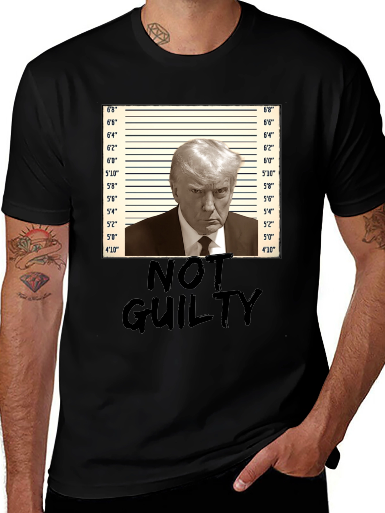 Trump Not Guilty Mugshot T-Shirt