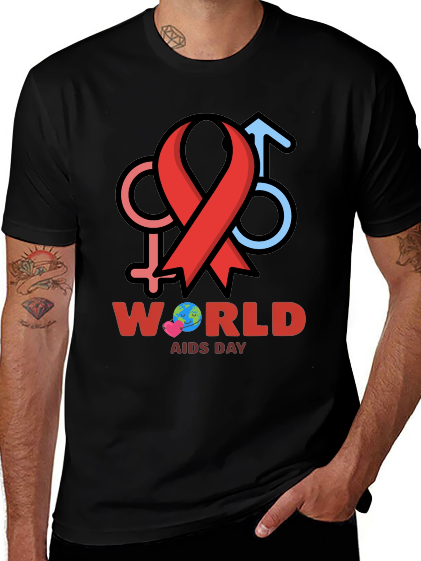 World Aids Day Awareness Ribbon T-Shirt