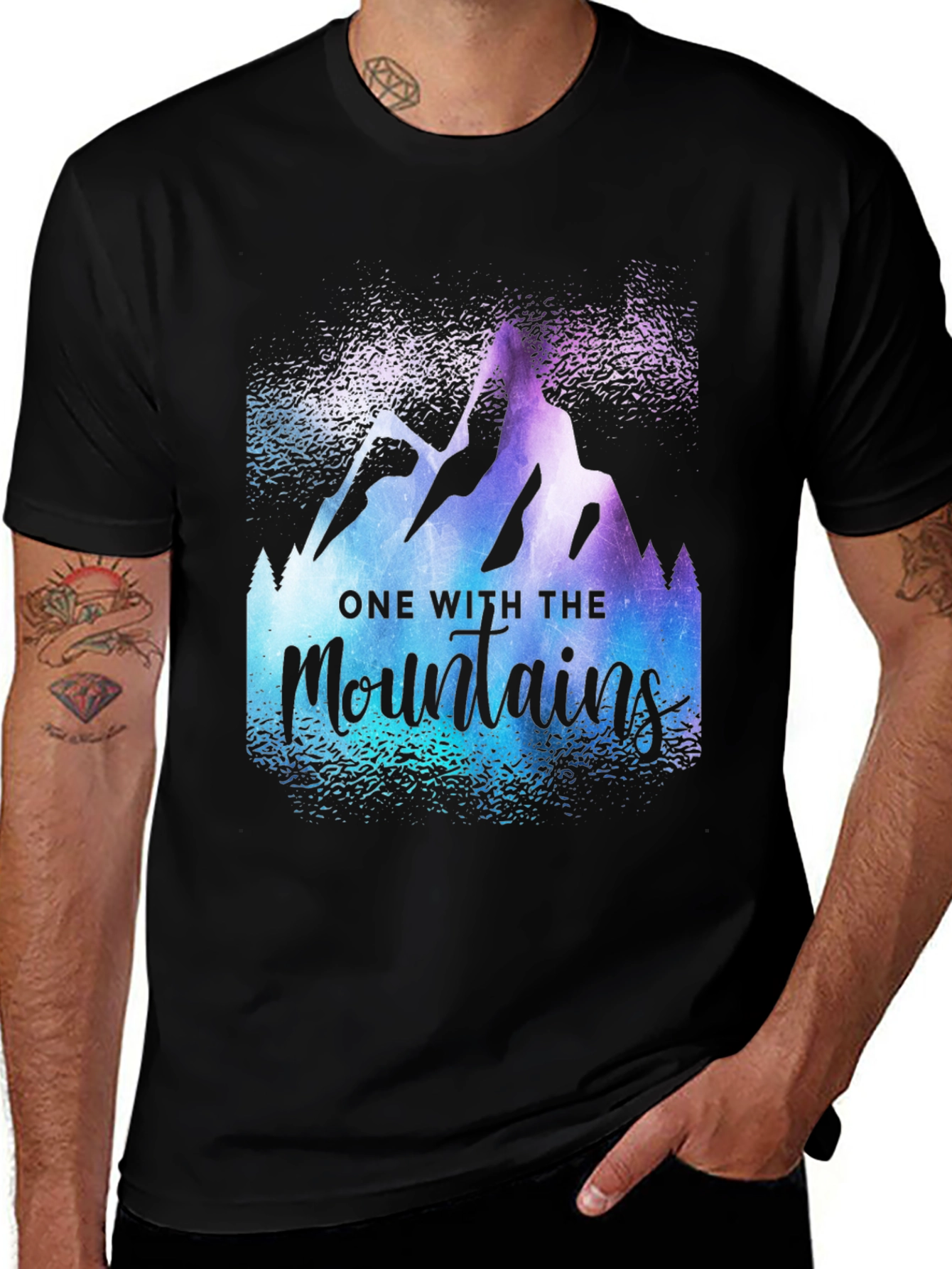 Variant 10 of One With The Mountains Graphic Tee - Adventure Shirt