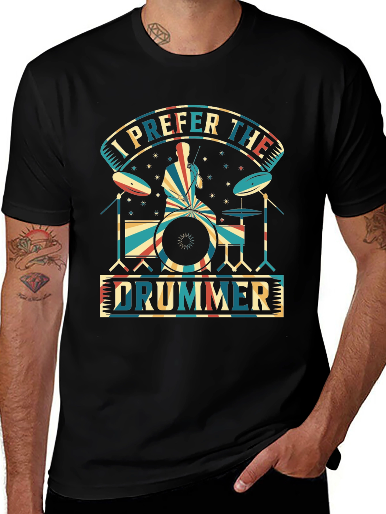 Variant 6 of I Prefer The Drummer T-Shirt