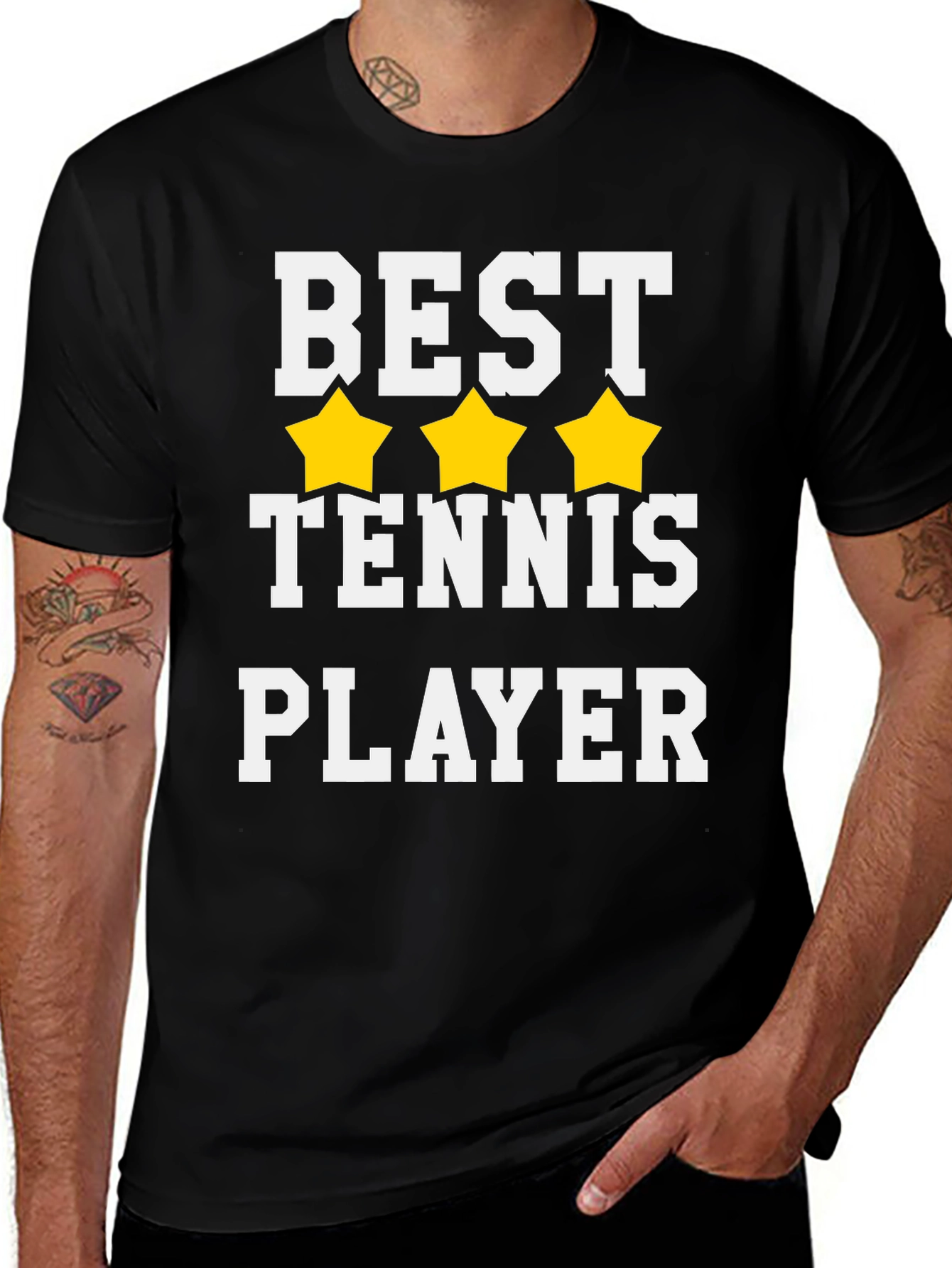 Variant 20 of Best Tennis Player T-Shirt - Black
