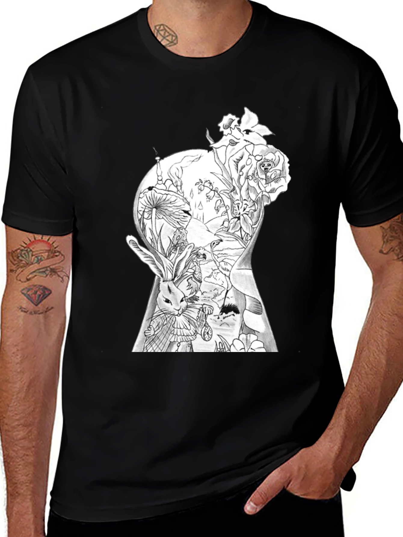 Variant 5 of Alice in Wonderland Keyhole T-Shirt