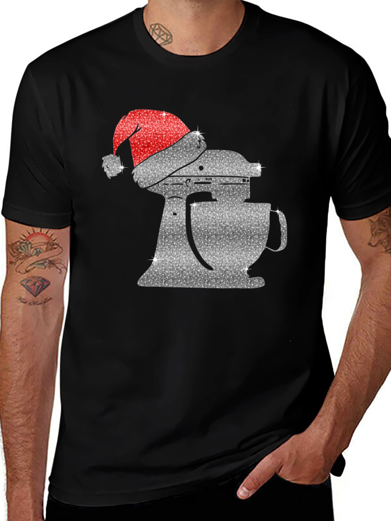 Variant 7 of Festive Mixer Graphic Tee - Holiday Baking Shirt