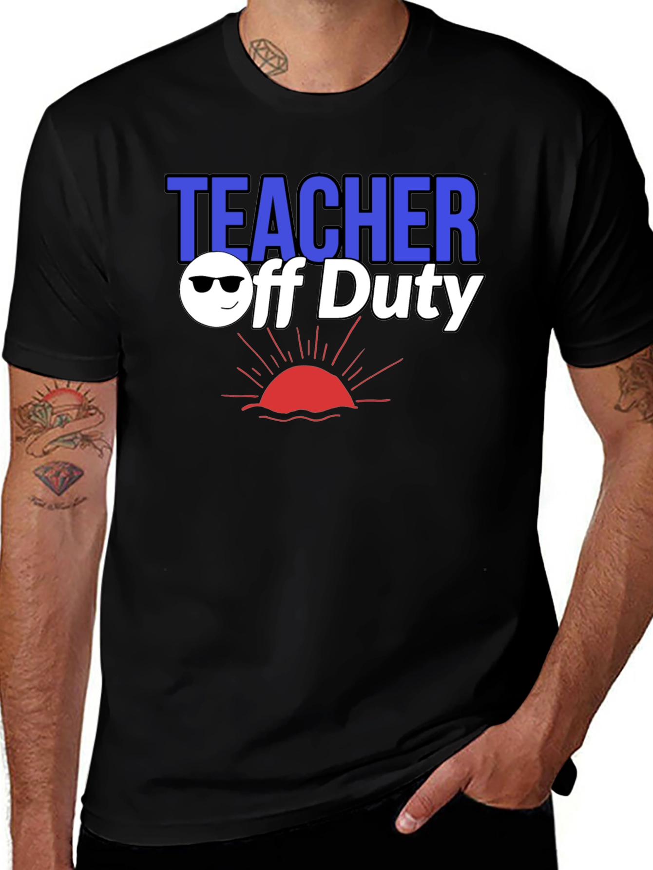 Variant 22 of Teacher Off Duty Graphic T-Shirt