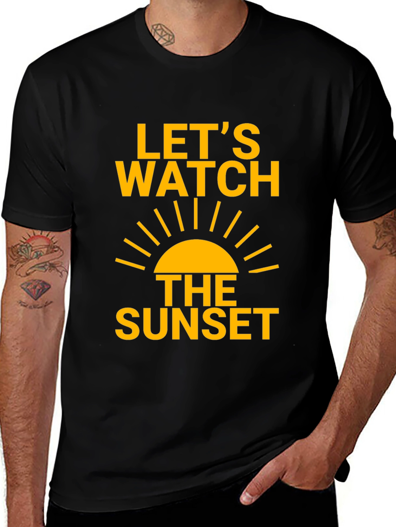 Variant 22 of Sunset Graphic Tee | Relaxed Fit Cotton T-Shirt
