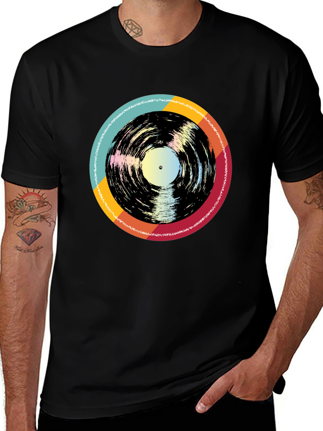 Variant 12 of Retro Vinyl Record Graphic Tee - Cool Music Lover Shirt