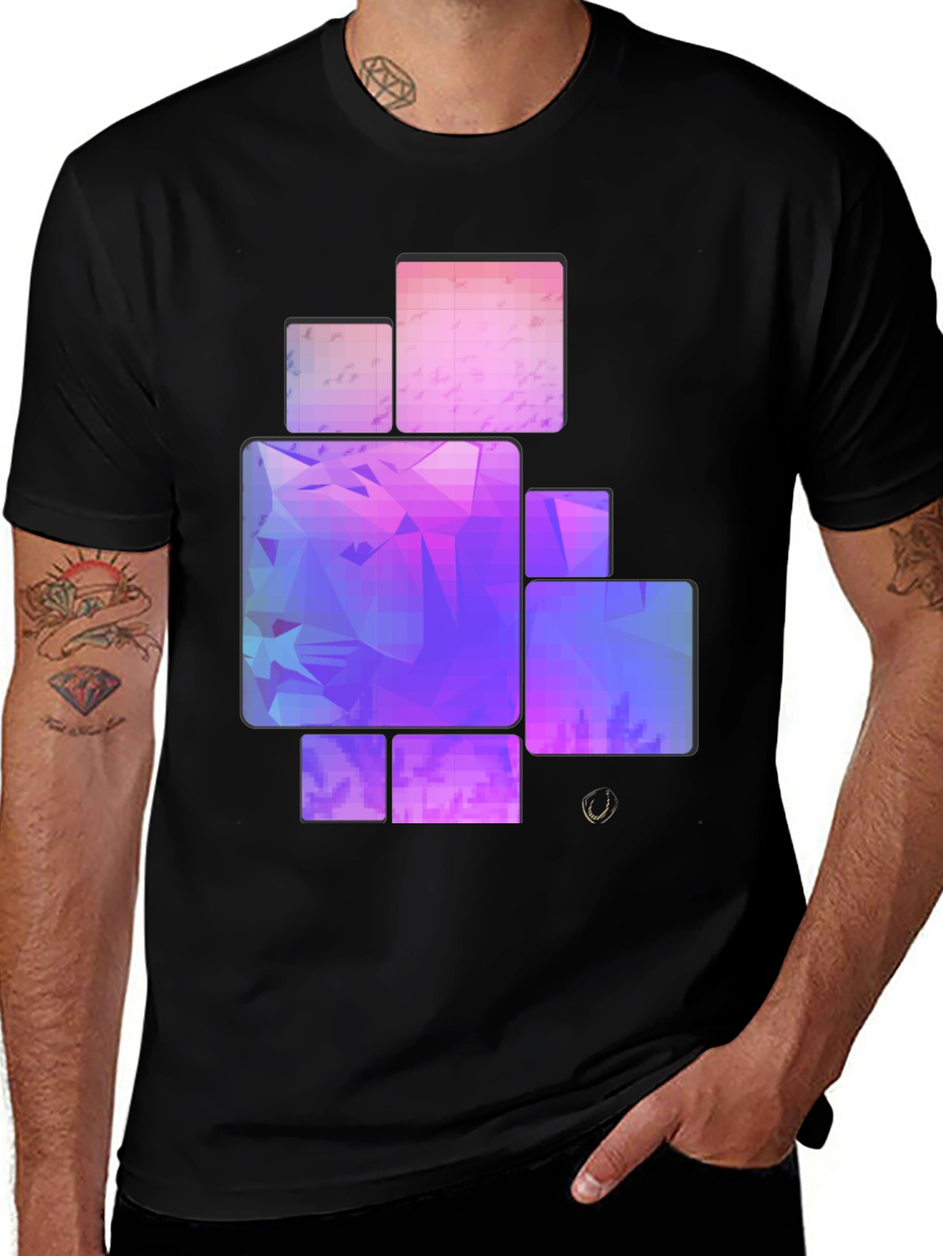 Variant 19 of Geometric Abstract T-Shirt - Modern Art Tee