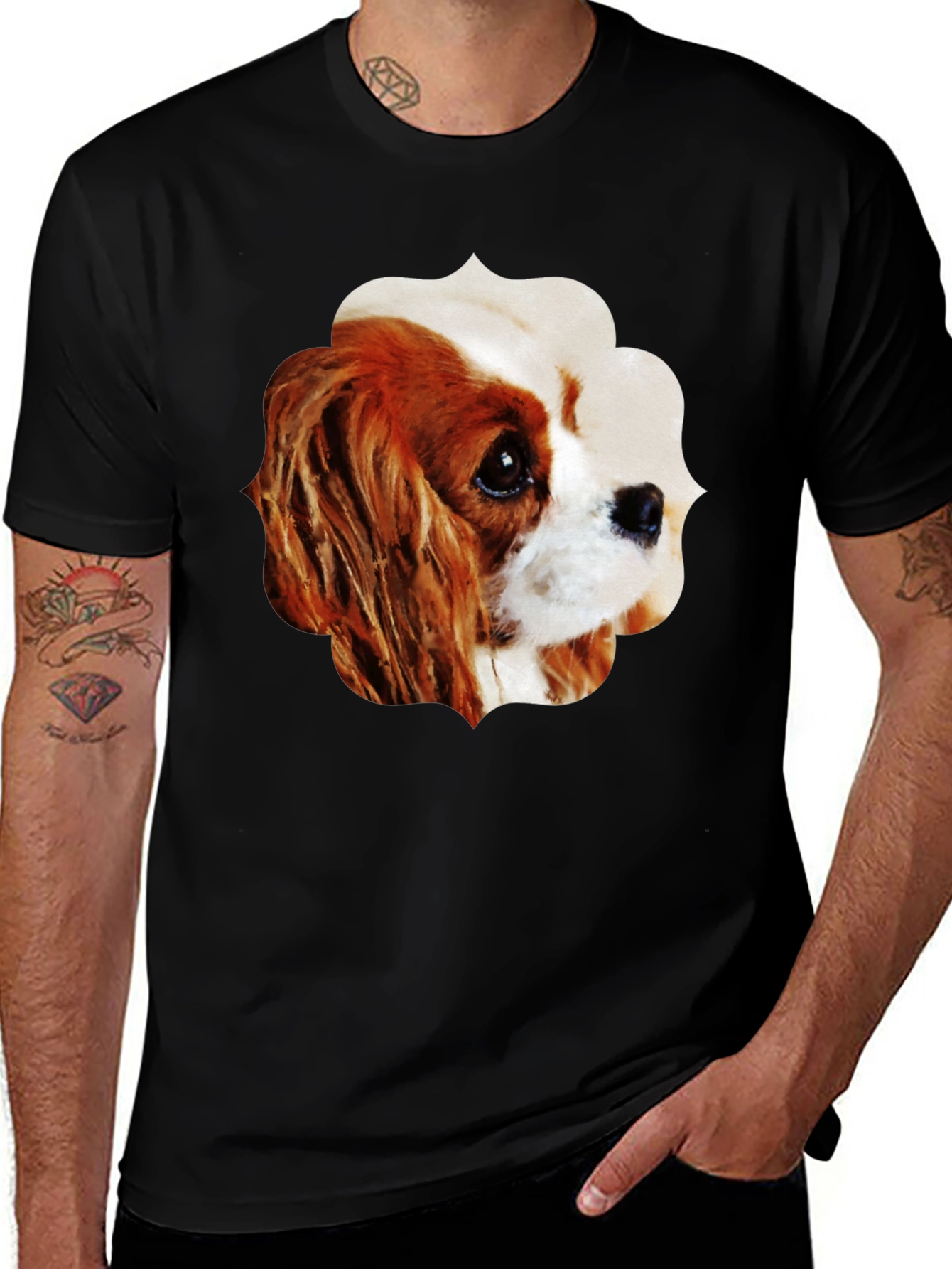 Variant 16 of Dog Breed Graphic T-Shirt - Stylish Black Tee
