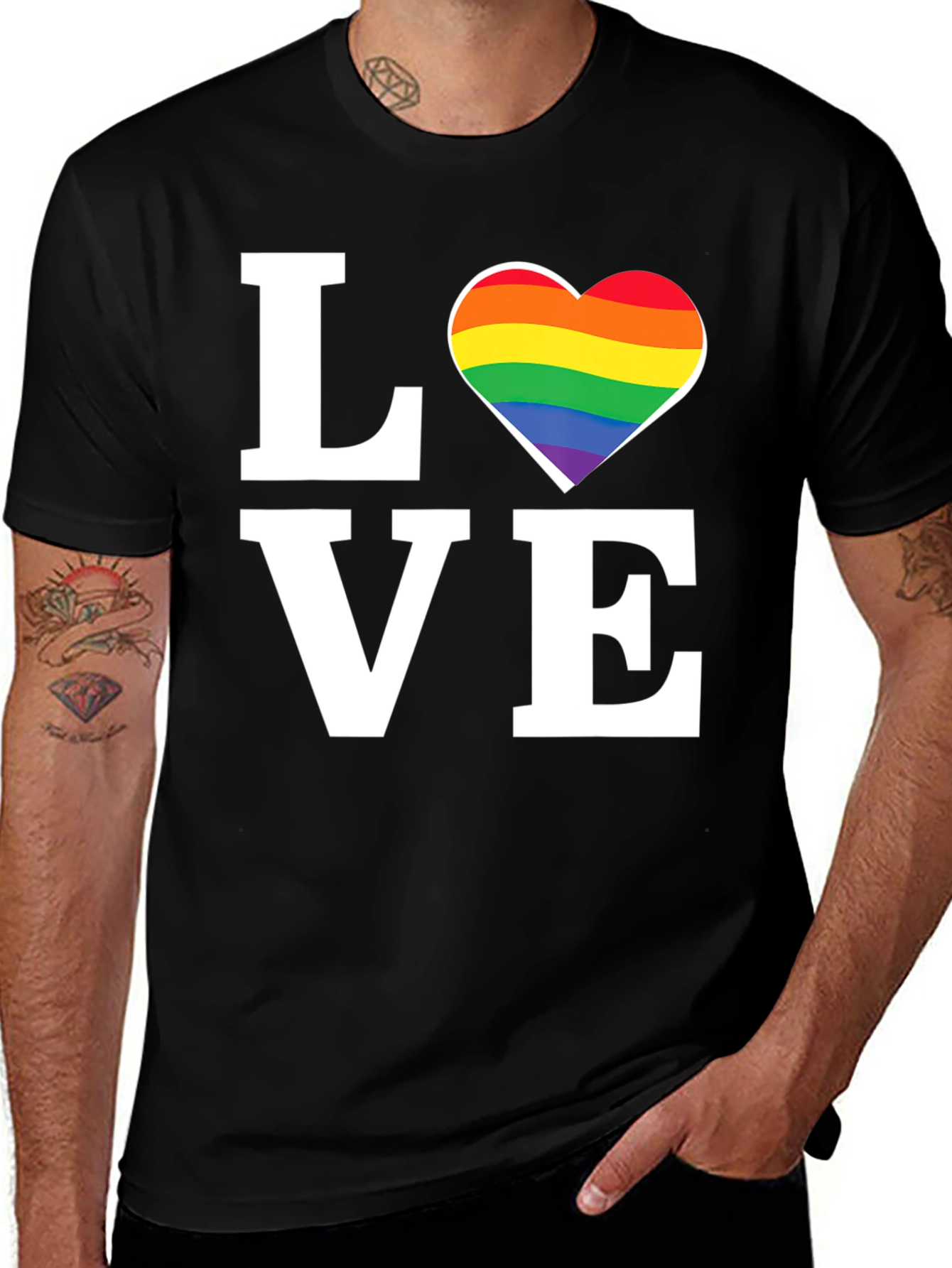 Variant 14 of Love Rainbow Pride T-Shirt