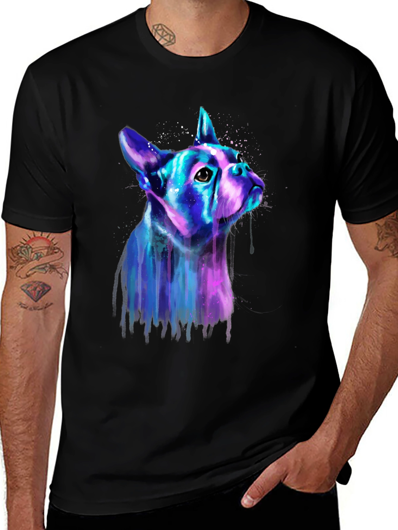Variant 14 of Watercolor French Bulldog Graphic Tee