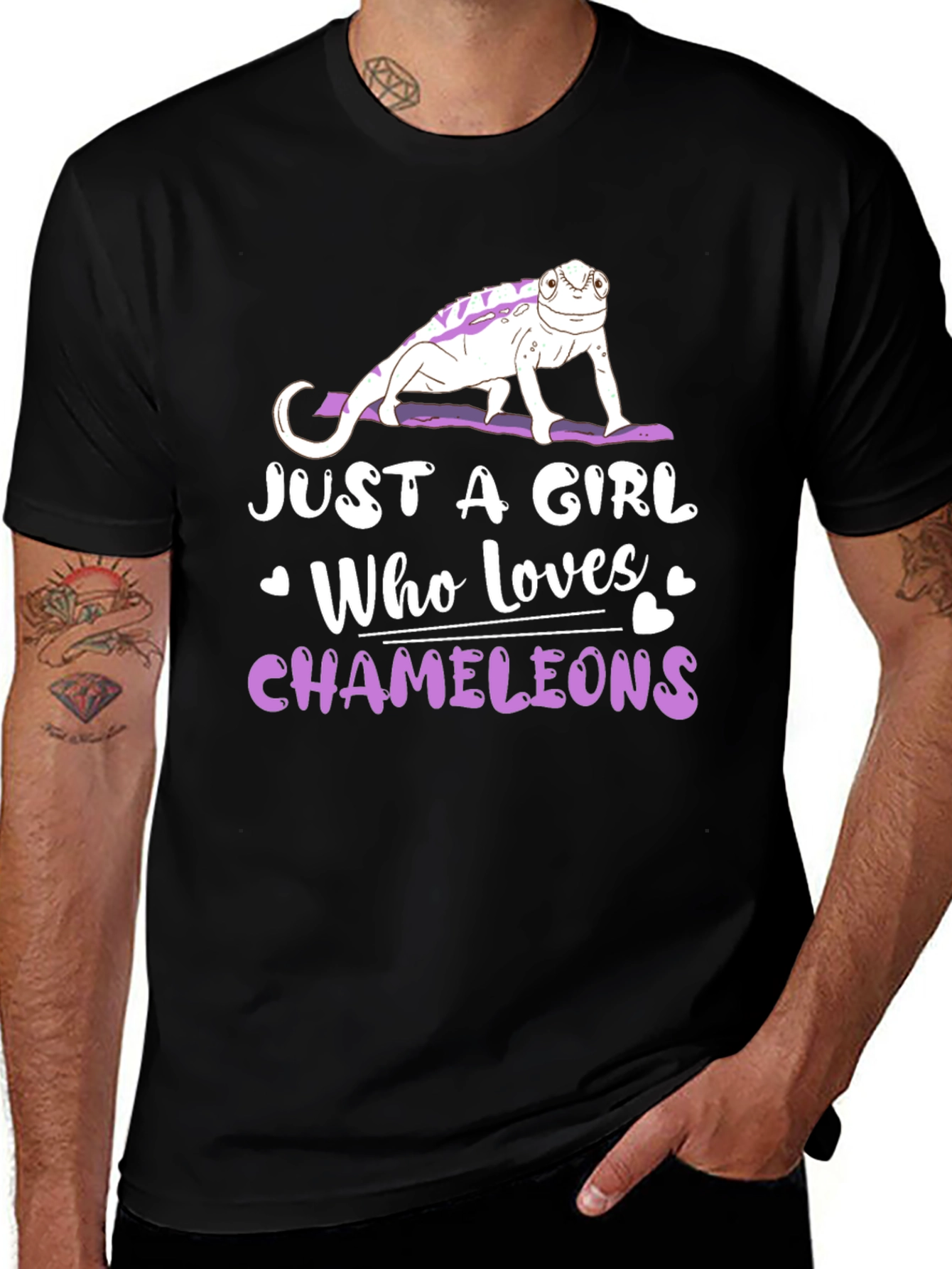 Variant 19 of Just A Girl Who Loves Chameleons T-Shirt