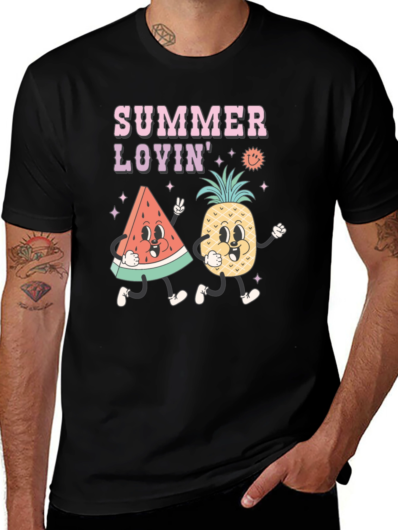 Variant 24 of Summer Lovin' Graphic Tee - Retro Fruit Design