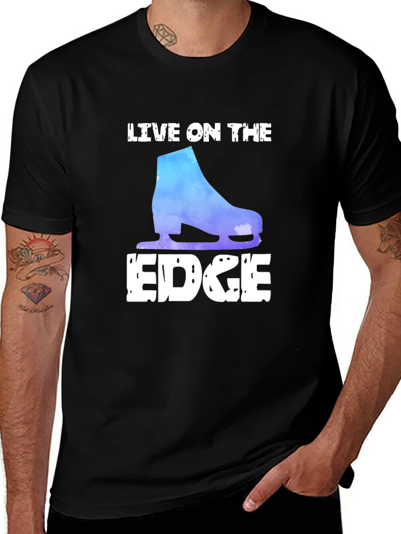 Variant 18 of Live On The Edge Figure Skating T-Shirt