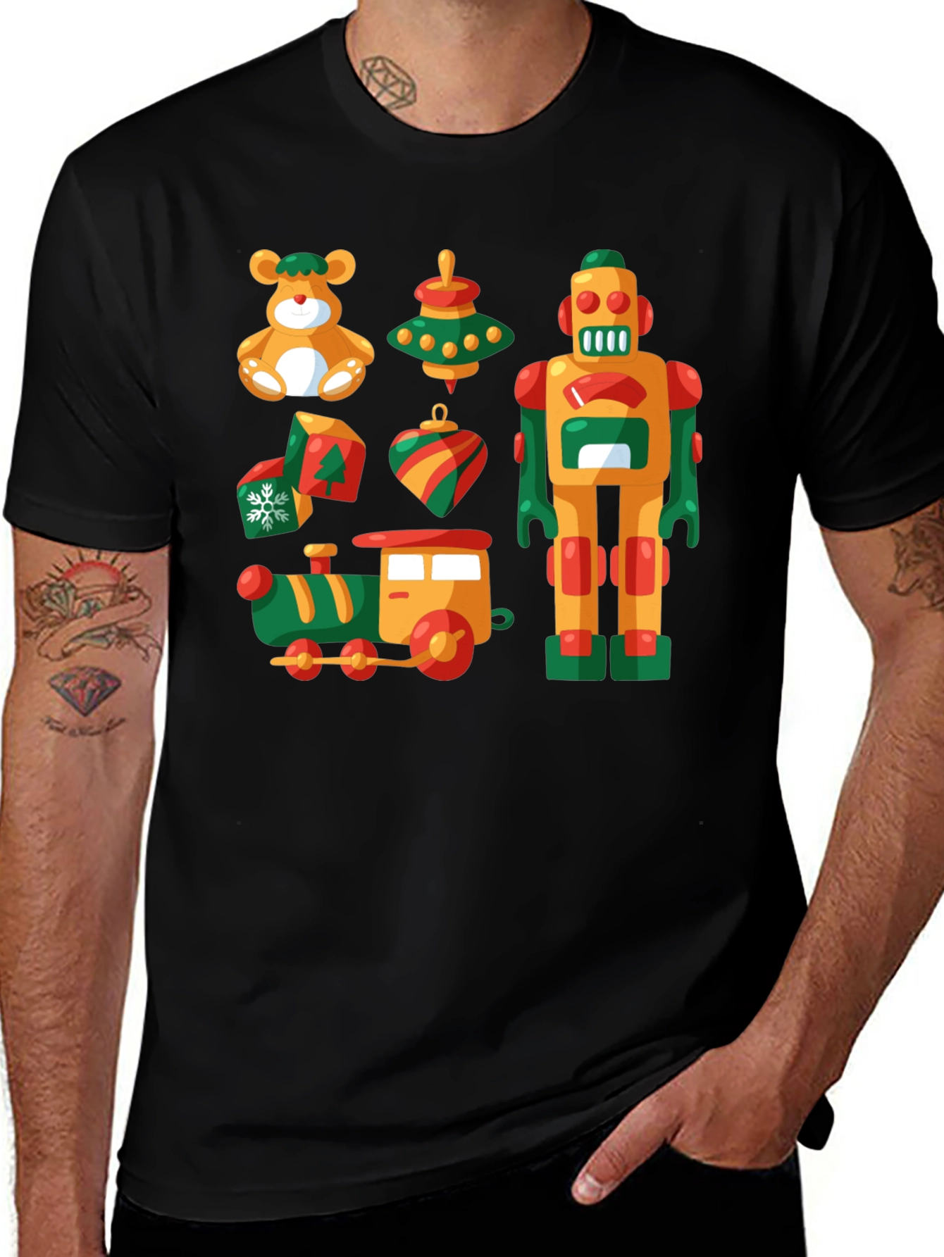 Festive Toy Graphic T-Shirt
