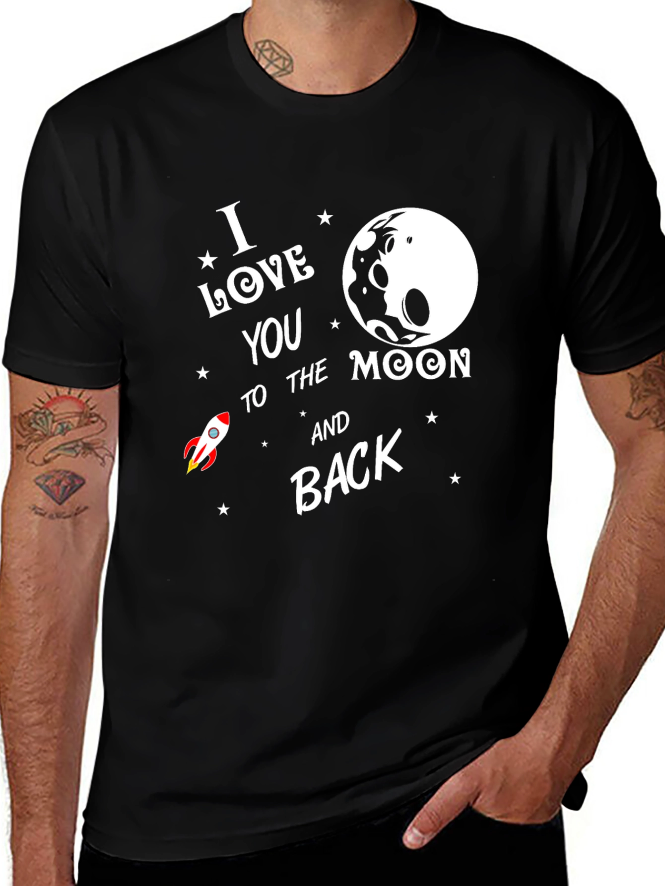 Variant 8 of I Love You to the Moon and Back T-Shirt
