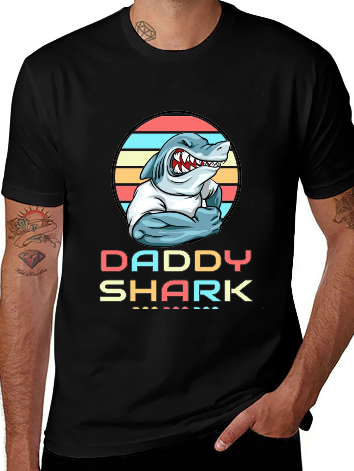 Variant 29 of Daddy Shark Graphic T-Shirt