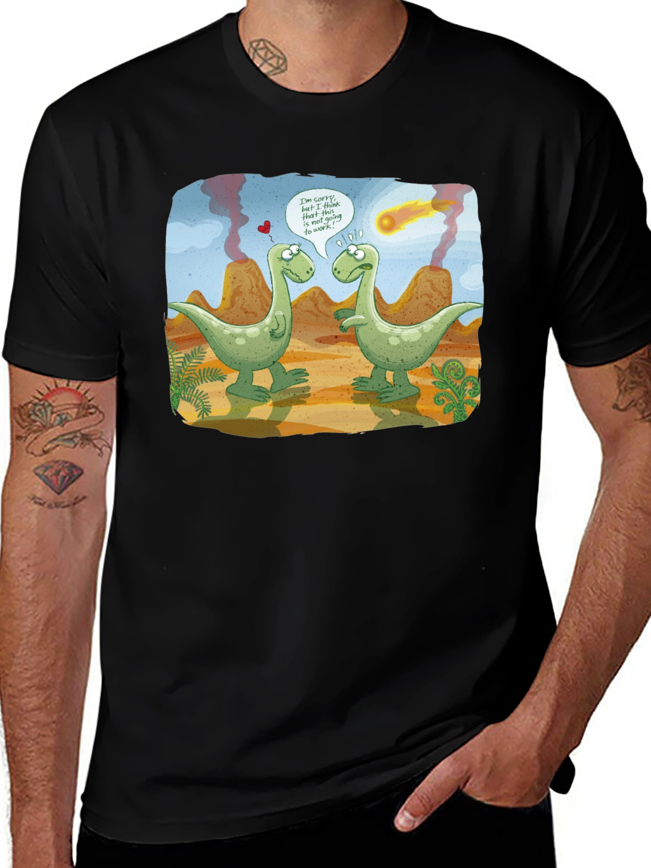Variant 17 of Funny Dinosaur T-Shirt - End of Times Humor