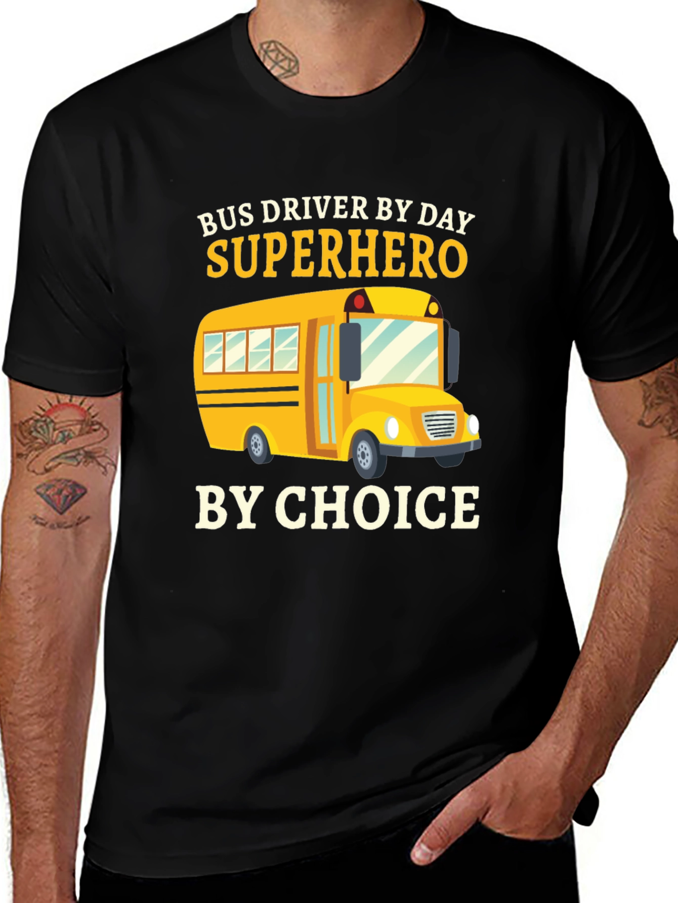 Variant 25 of Bus Driver Superhero T-Shirt