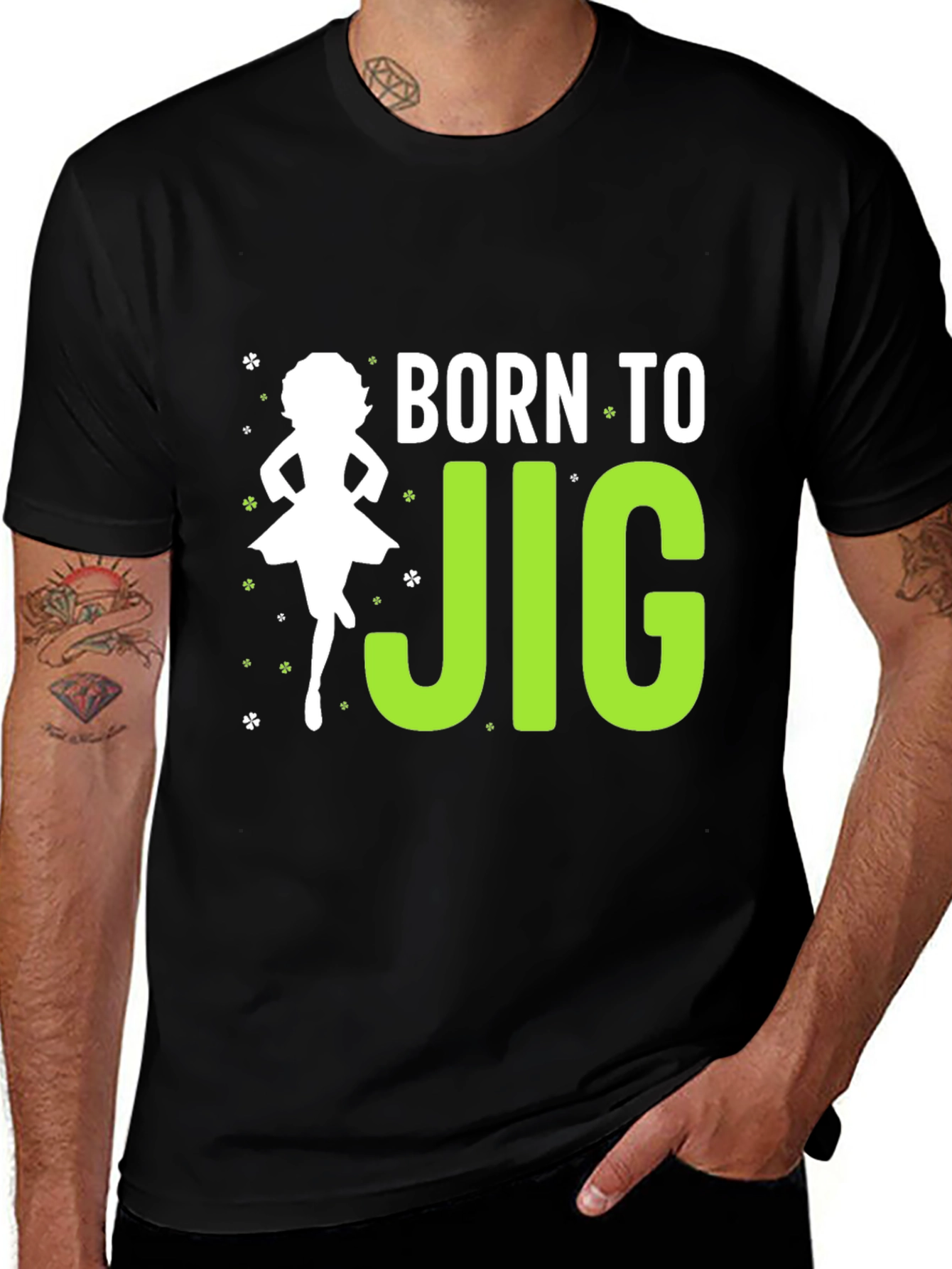 Variant 22 of Born to Jig Irish Dance T-Shirt - St. Patrick's Day