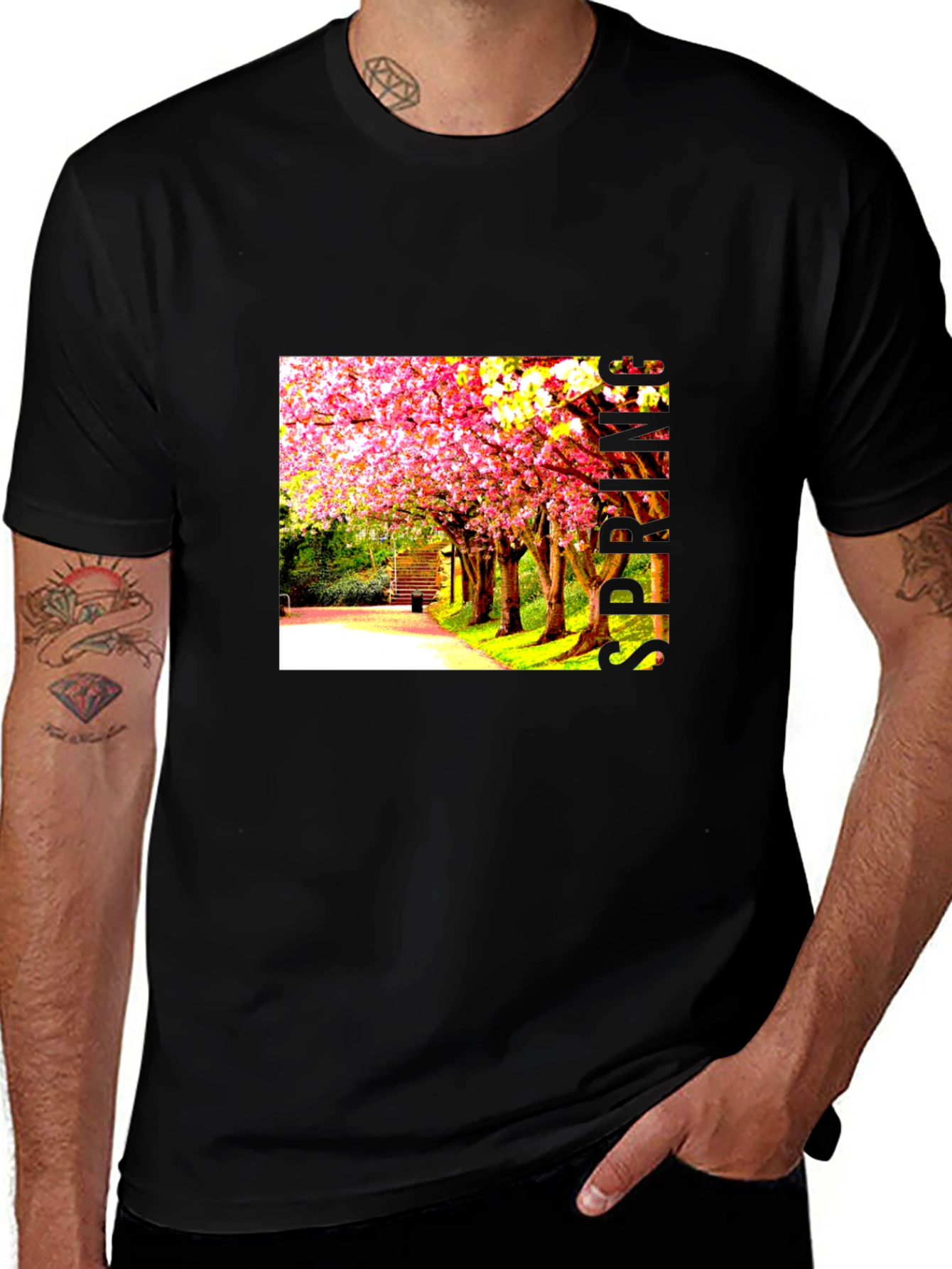 Sakura Park Black T-Shirt