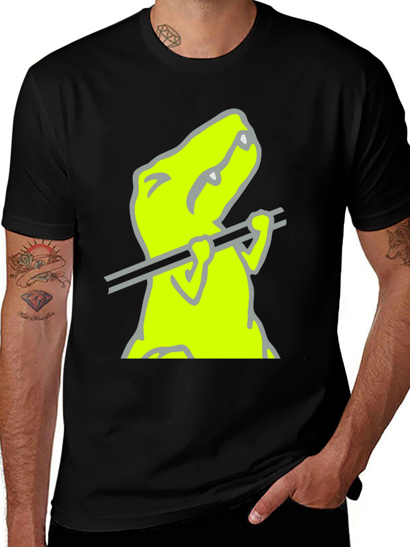 Variant 24 of Dino Eats Ramen Graphic Tee
