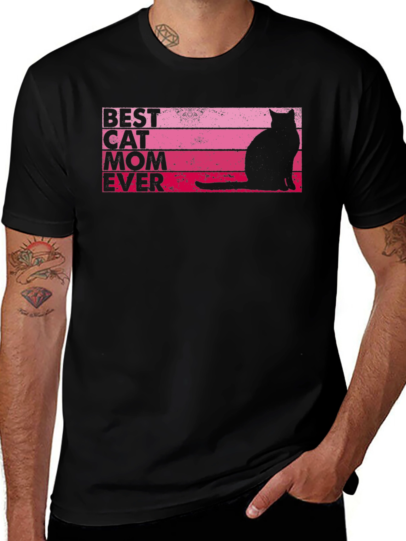 Variant 21 of Best Cat Mom Ever T-Shirt - Cute Cat Lover Tee