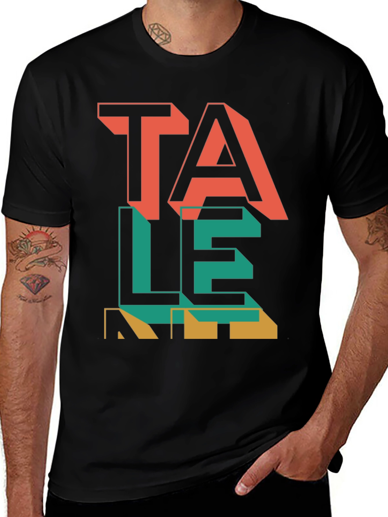 Variant 28 of Talent Graphic Tee - Modern Word Art Shirt