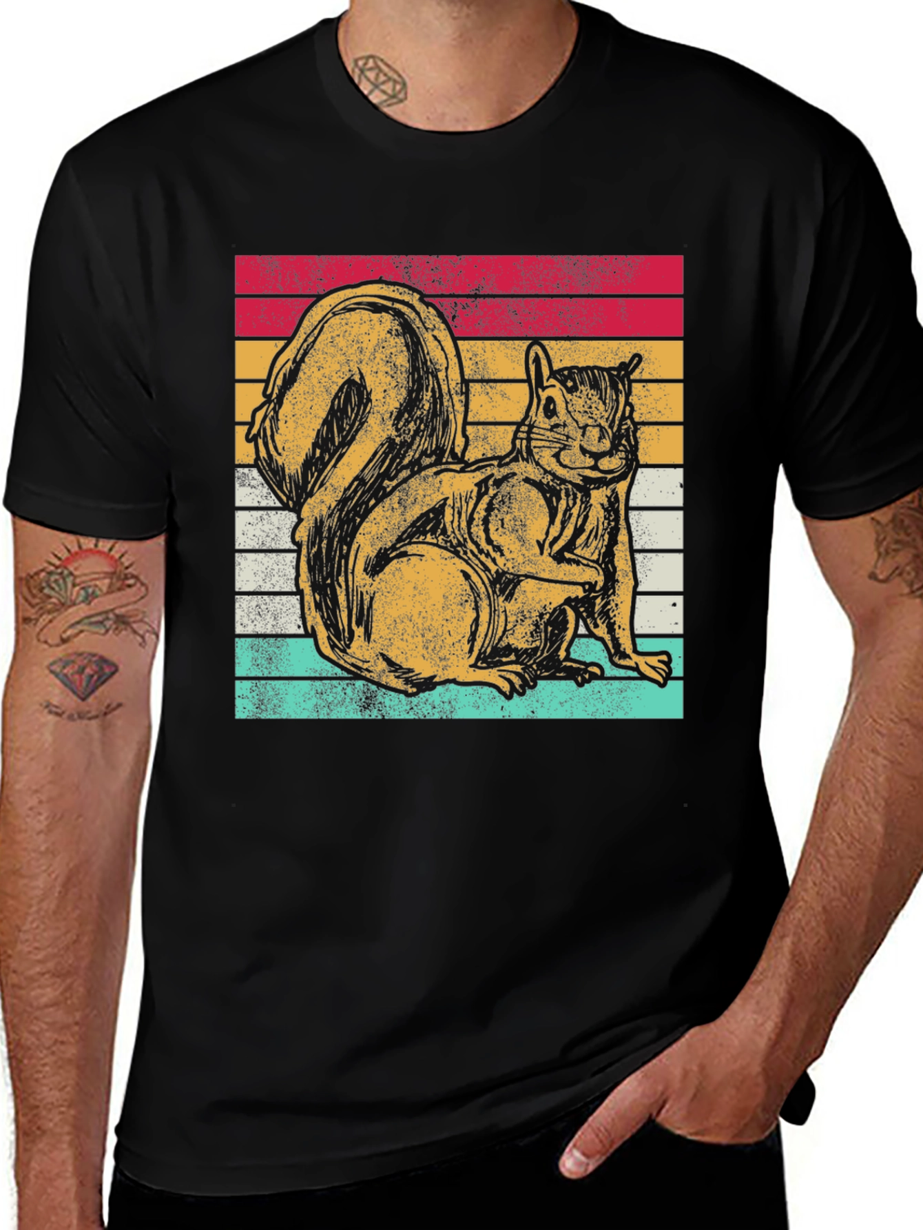 Variant 16 of Retro Squirrel Graphic Tee - Classic Fit