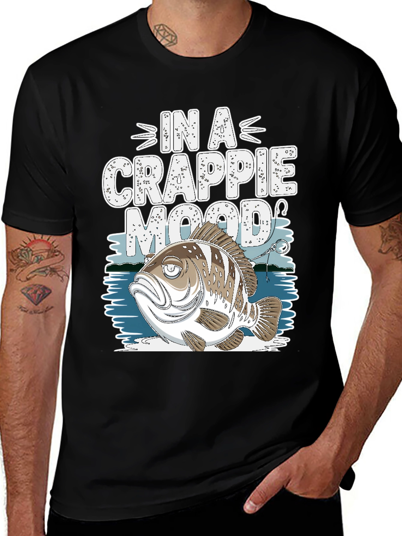 In A Crappie Mood T-Shirt Fishing Tee