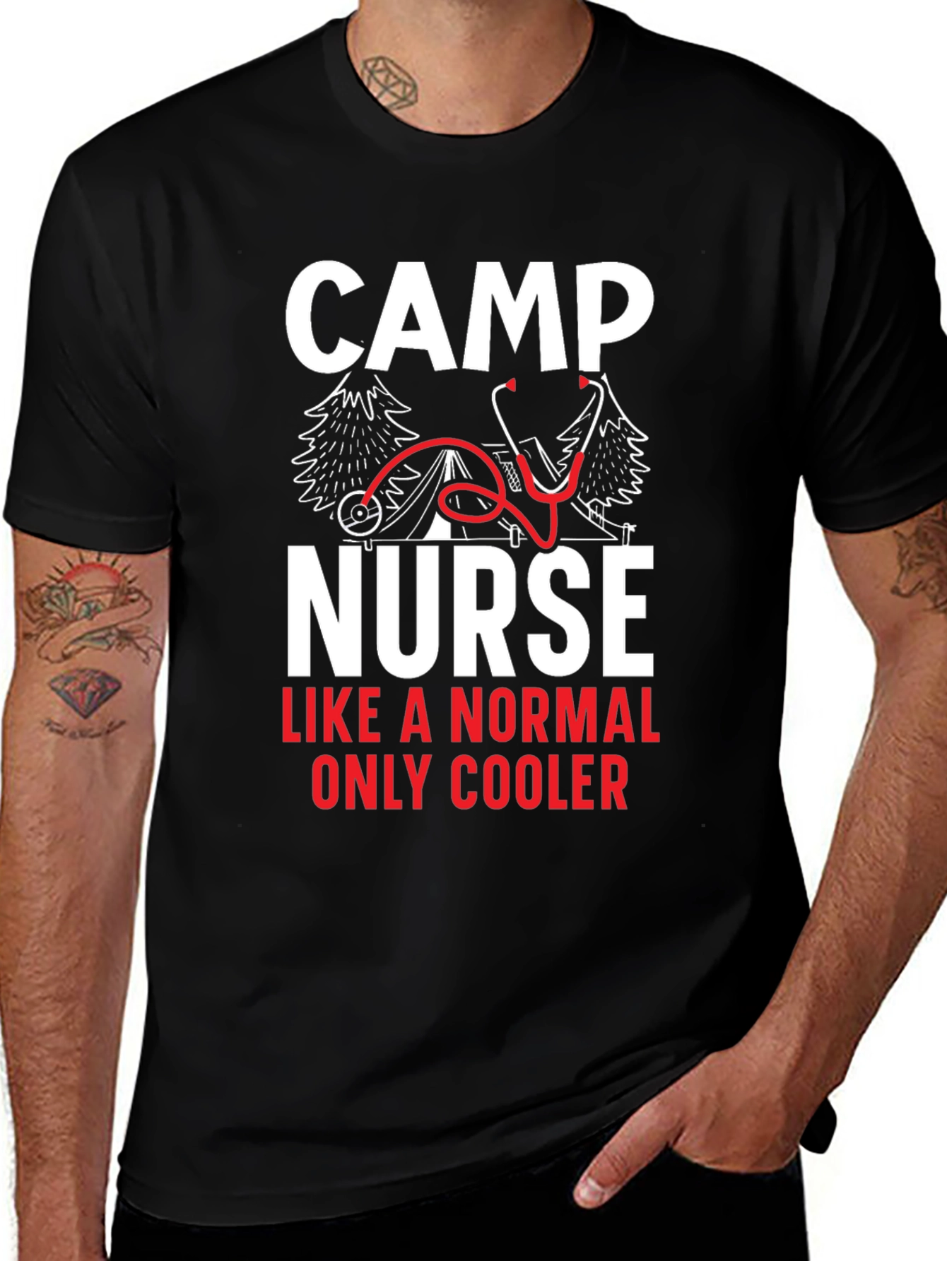 Camp Nurse Graphic T-Shirt for Medical Professionals