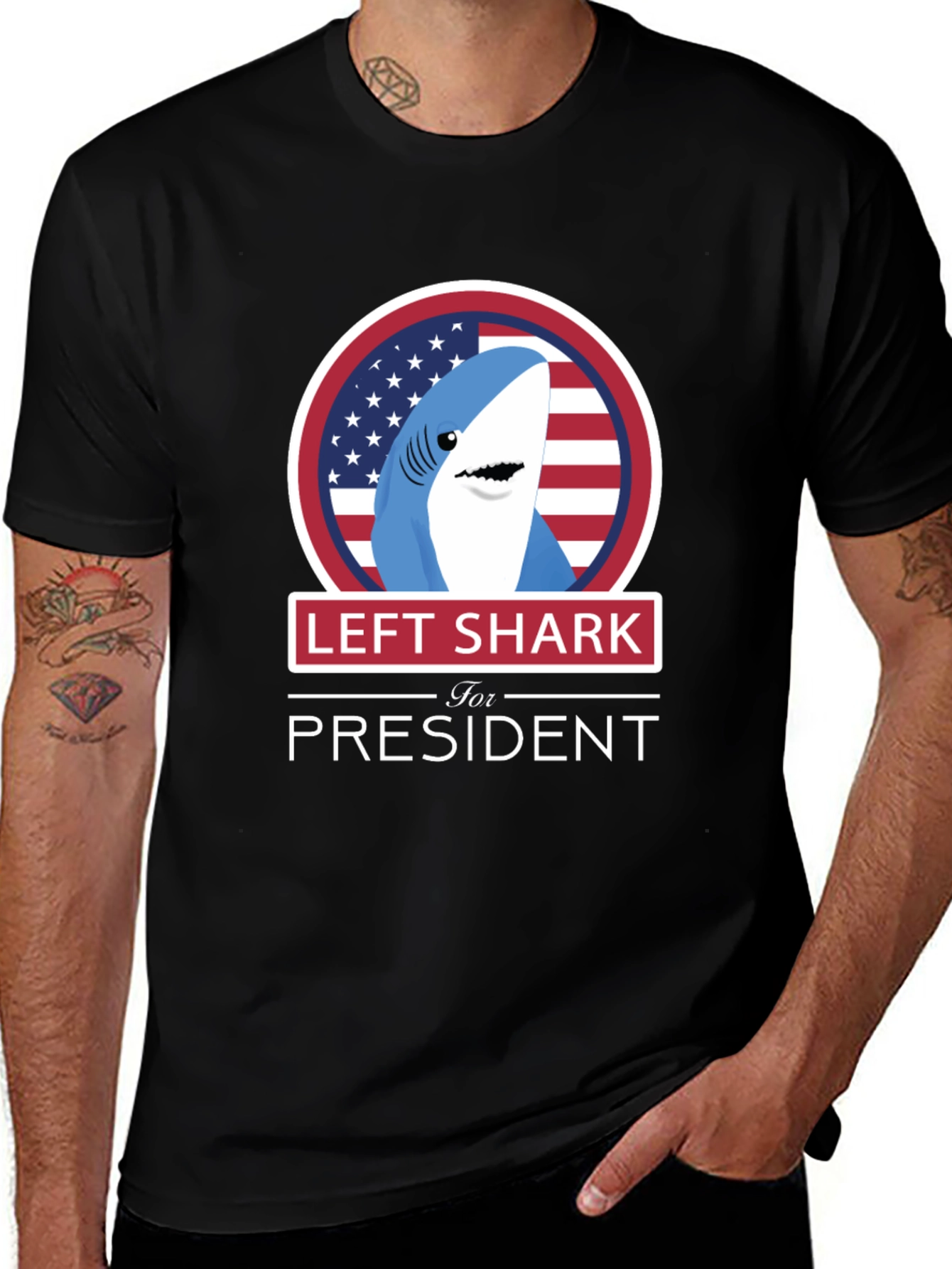 Variant 11 of Left Shark For President T-Shirt