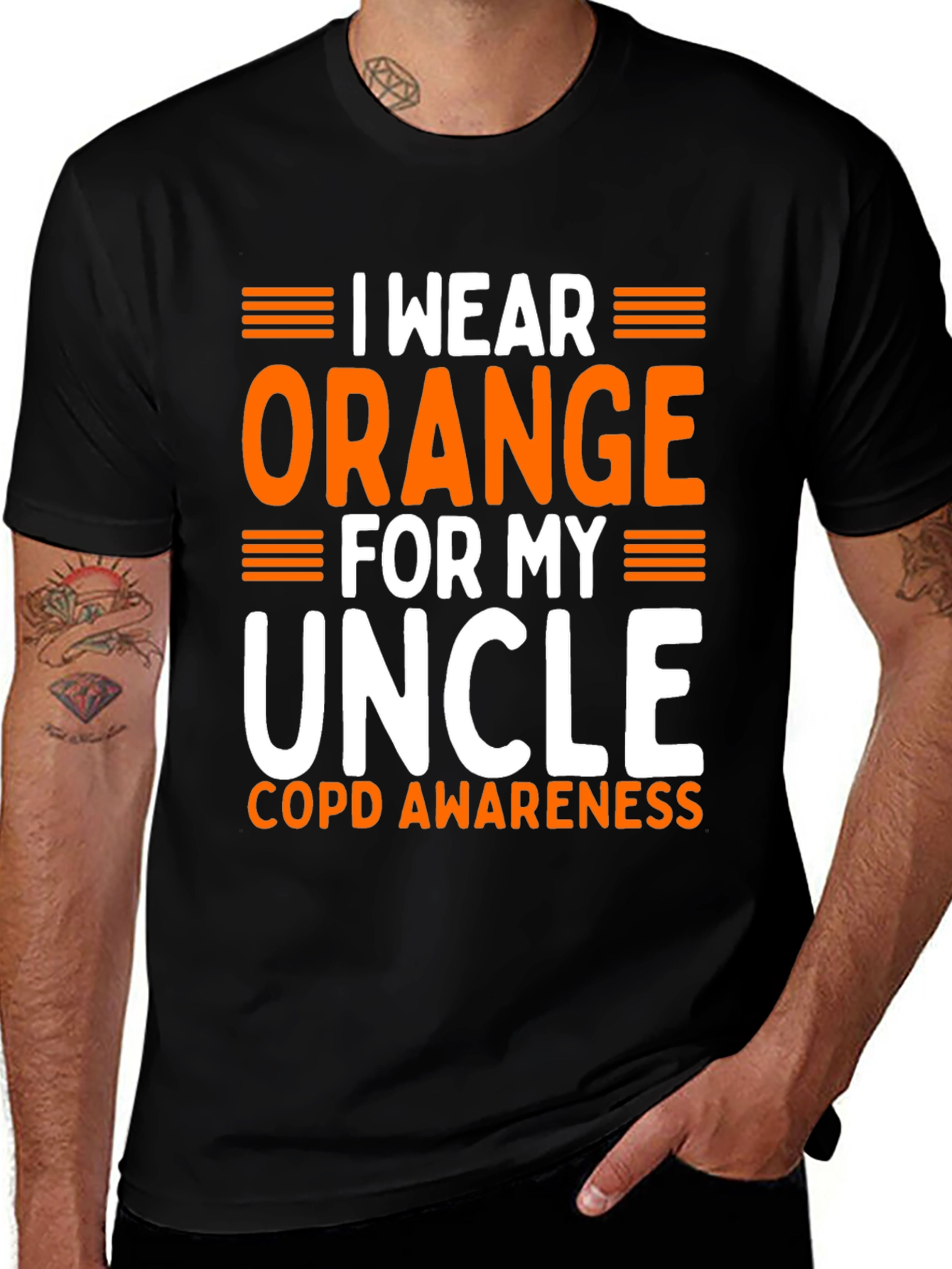 I Wear Orange for My Uncle COPD Awareness T-Shirt